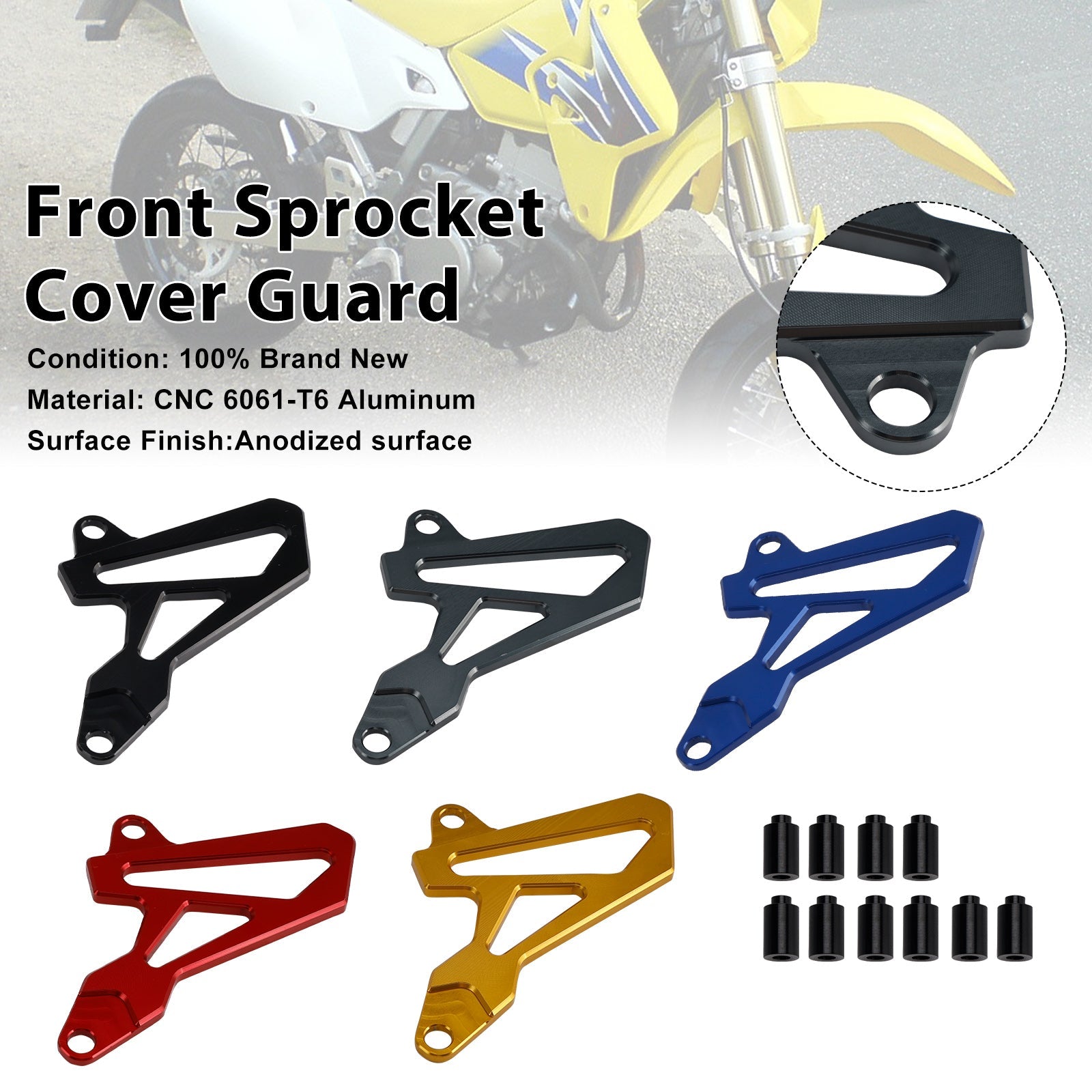 Front Sprocket Cover Guard For Suzuki DR-Z400SM 2000-2024 DRZ400/S/E