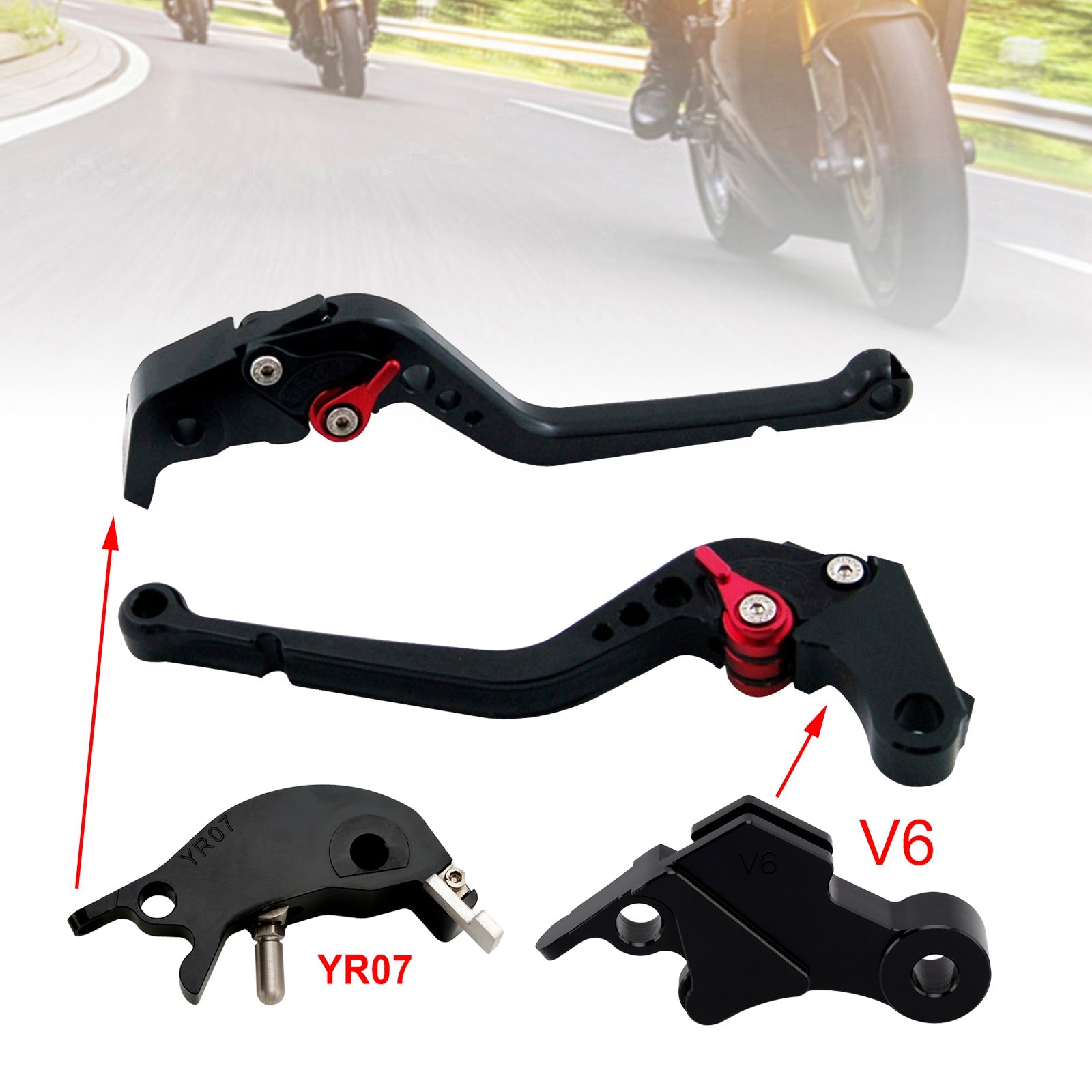Long Clutch Brake Lever fit for YAMAHA XSR900 XSR900GP MT-09 MT-09SP 2024-2025