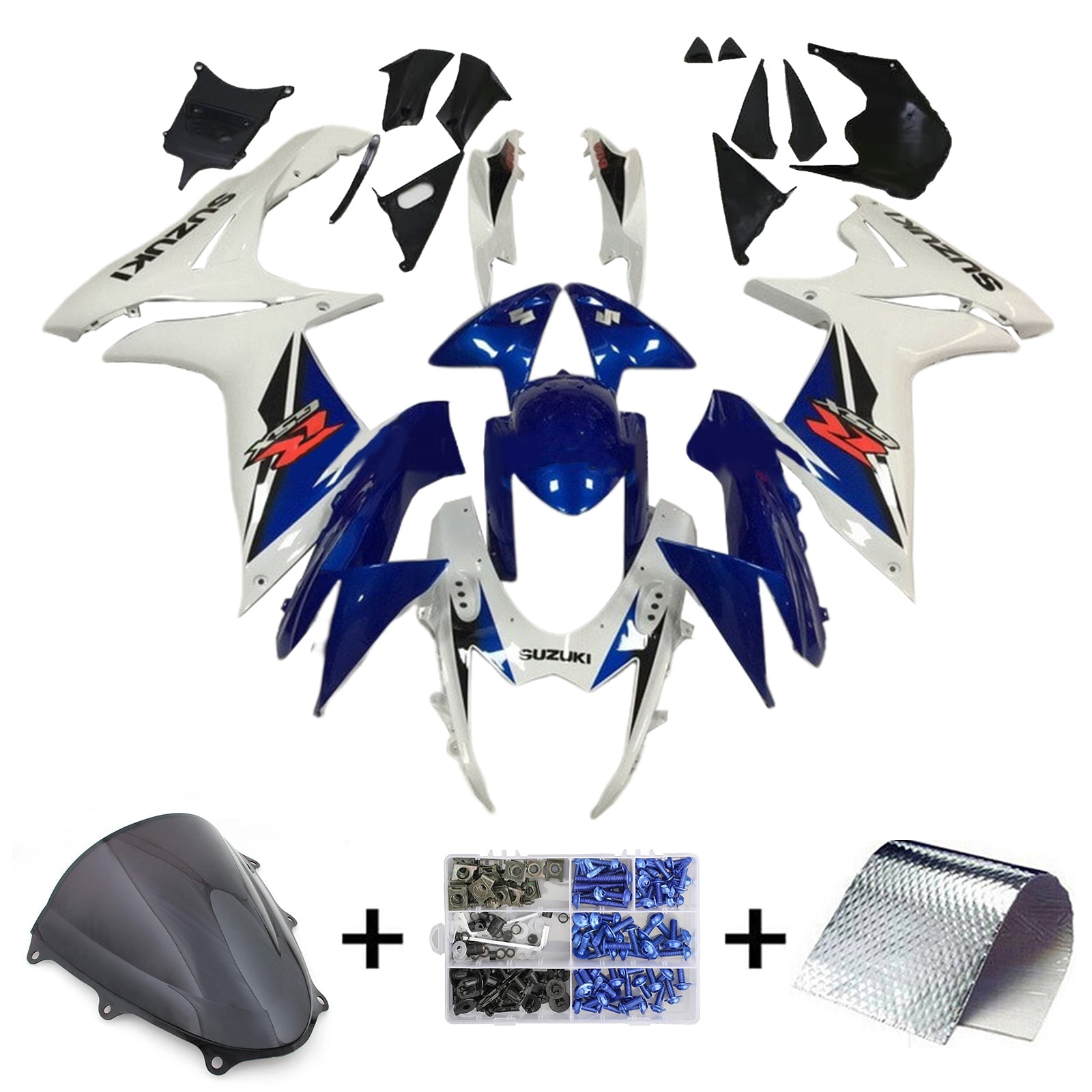Amotopart Suzuki GSXR 600/750 2011-2025 K11 Fairing Kit Bodywork Plastic ABS