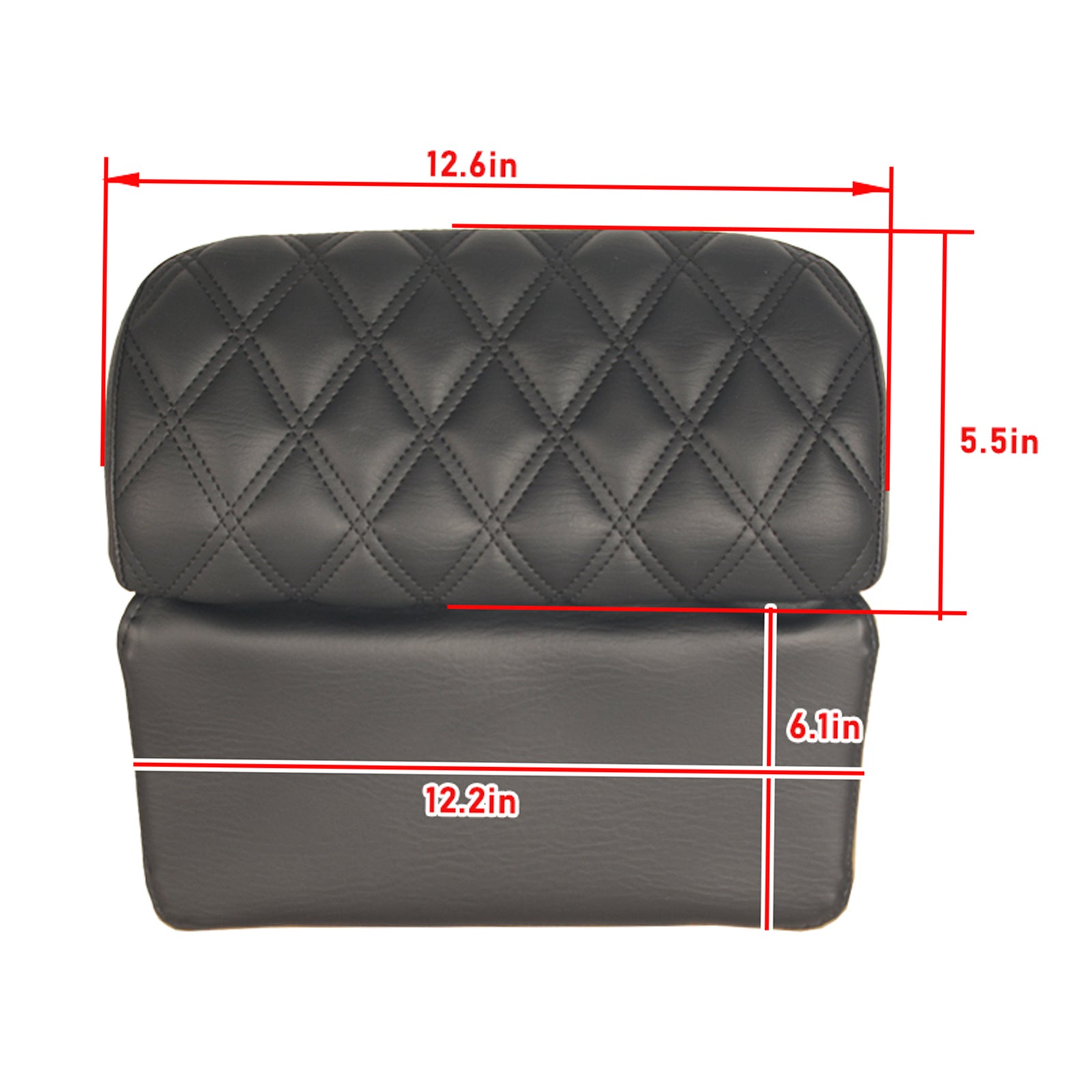Chopped Pack Trunk Backrest Pad fit for Tour Pack Touring Road Glide Tri Glide