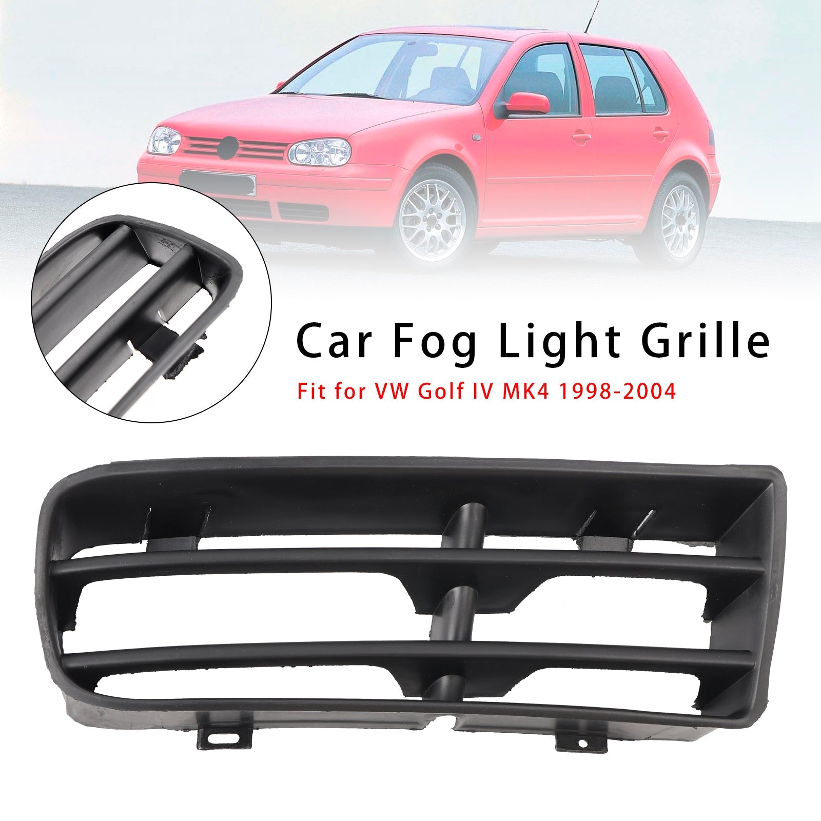 1998-2004 VW Golf IV MK4 Front Right Side Bumper Grille Fog Light Grill 1J0853666E 1J0853666G