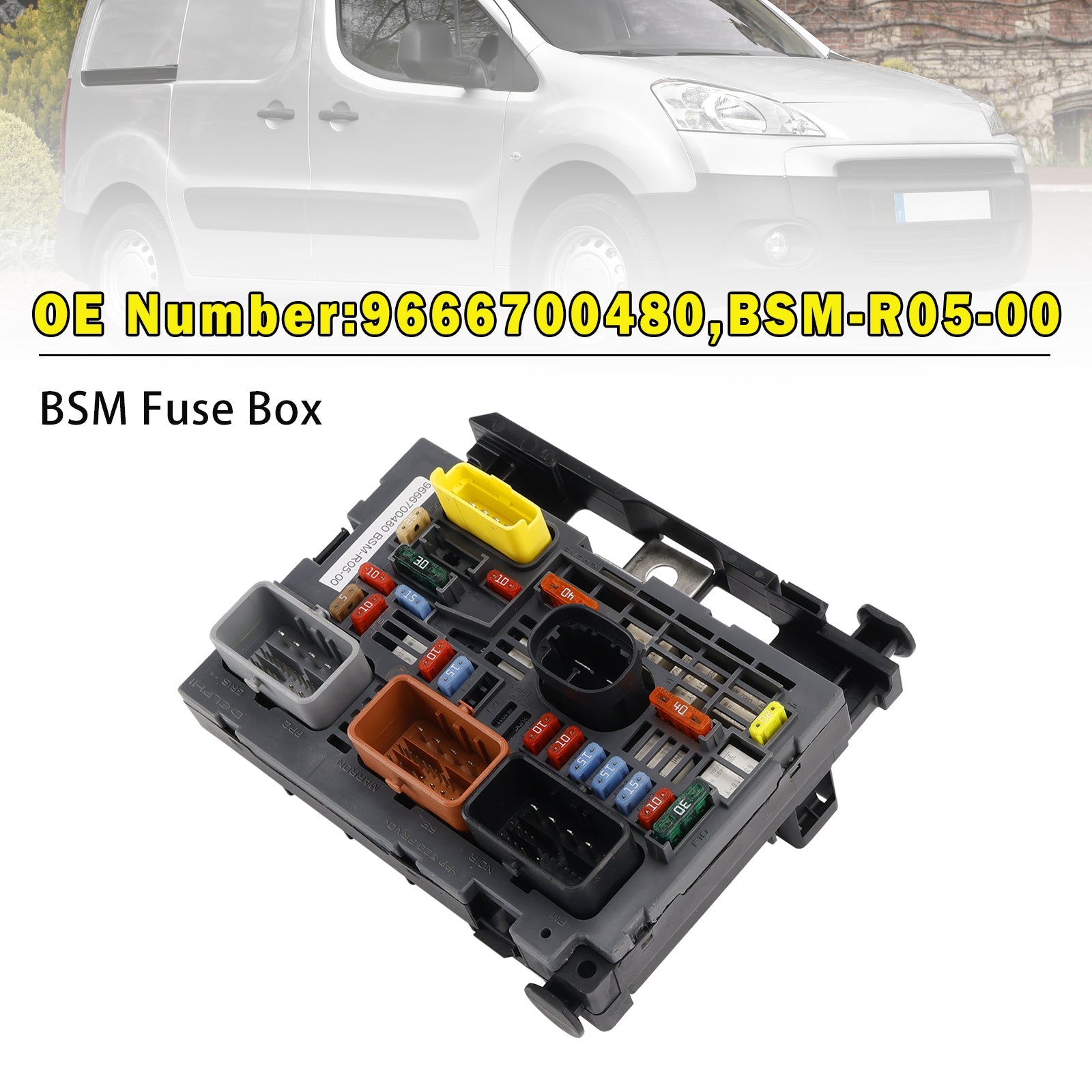 2008-2015 For Citro?n Berlingo B9 BSM Fuse & Relay Box 9666700480