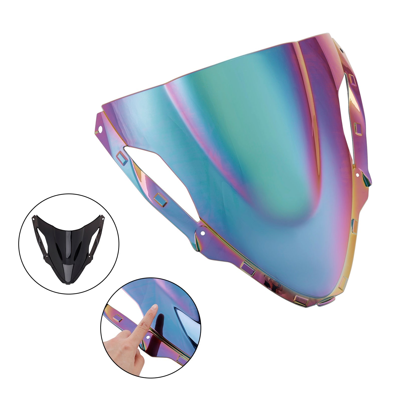 Windshield Windscreen for Kawasaki ZX6R 636 2024-2025