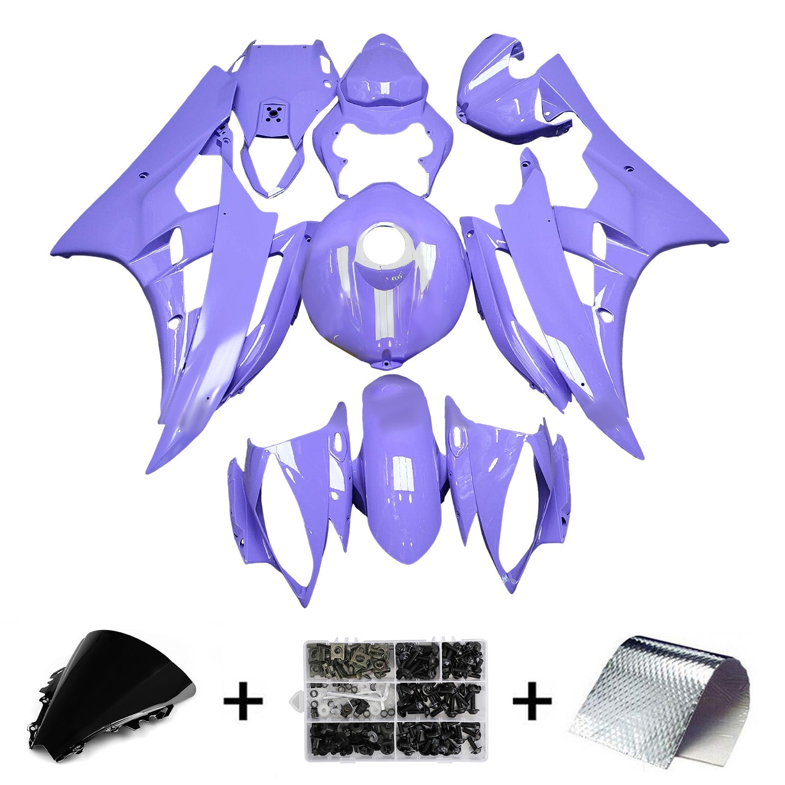 Injection Fairing Kit Bodywork Plastic ABS For Yamaha YZFR6 YZF-R6 2006-2007
