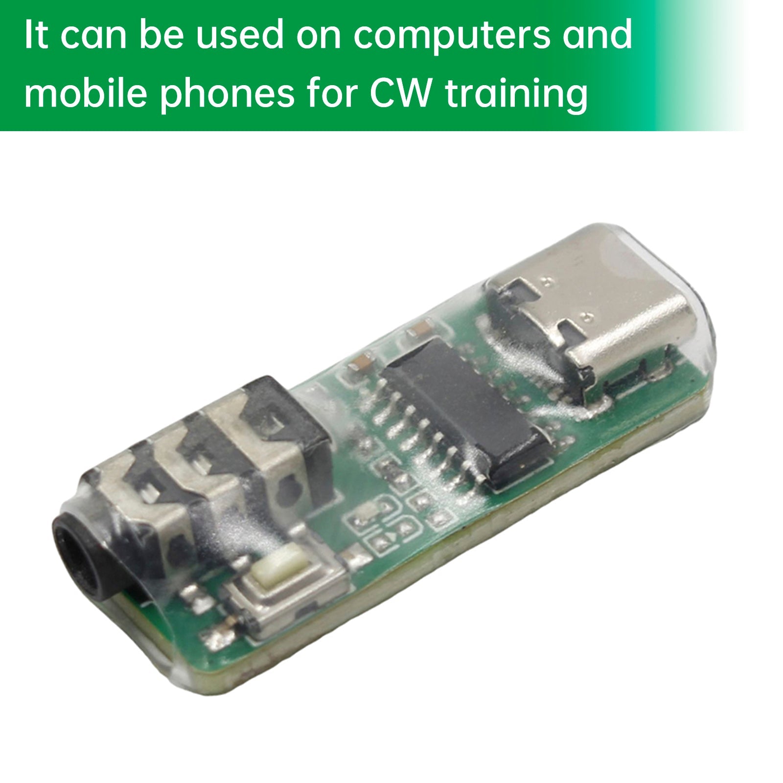 VBand Type-C Port Multifunctional CW Trainer Key Code Trainer Telegraph Trainer
