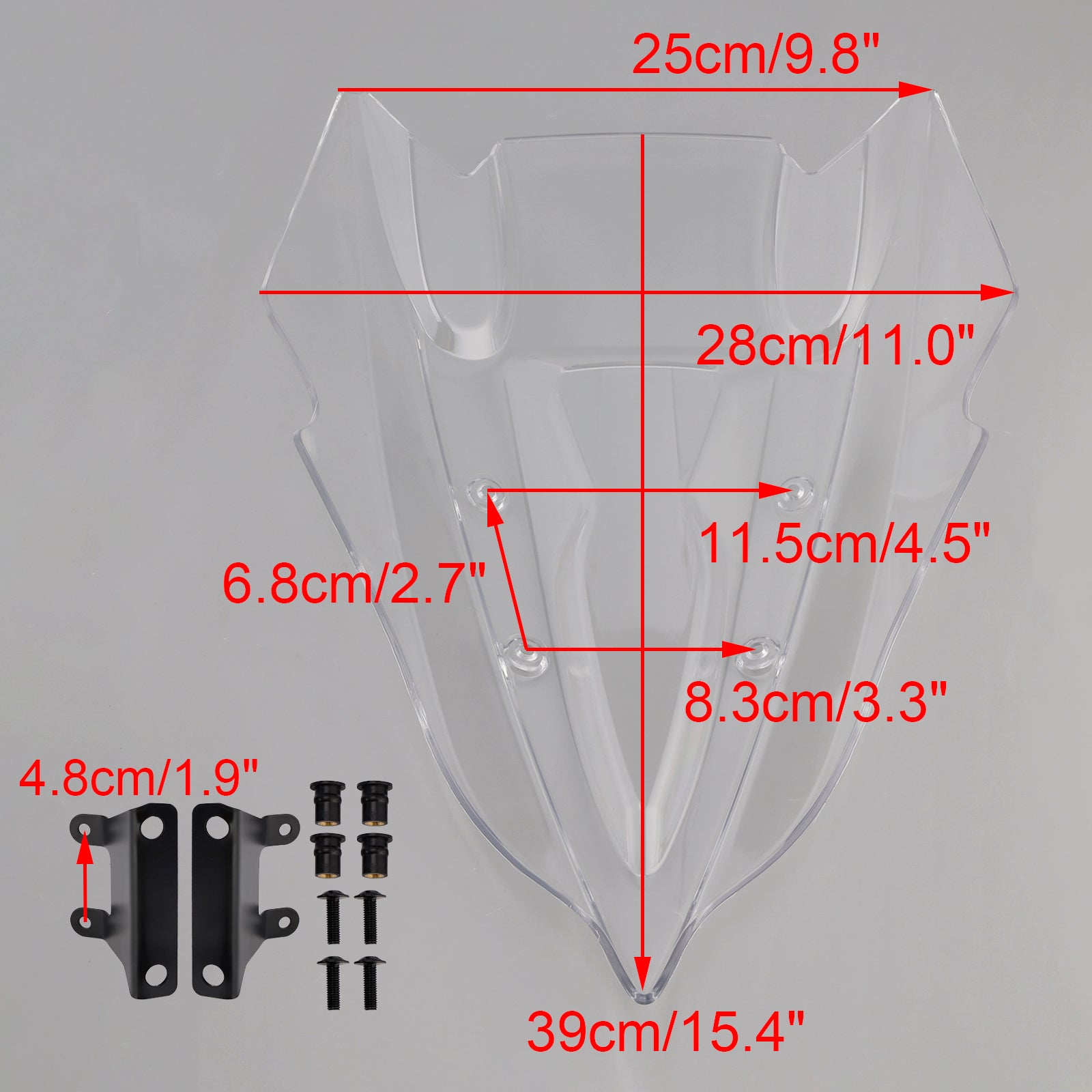Windshield Windscreen for KAWASAKI Z500 2024-2025