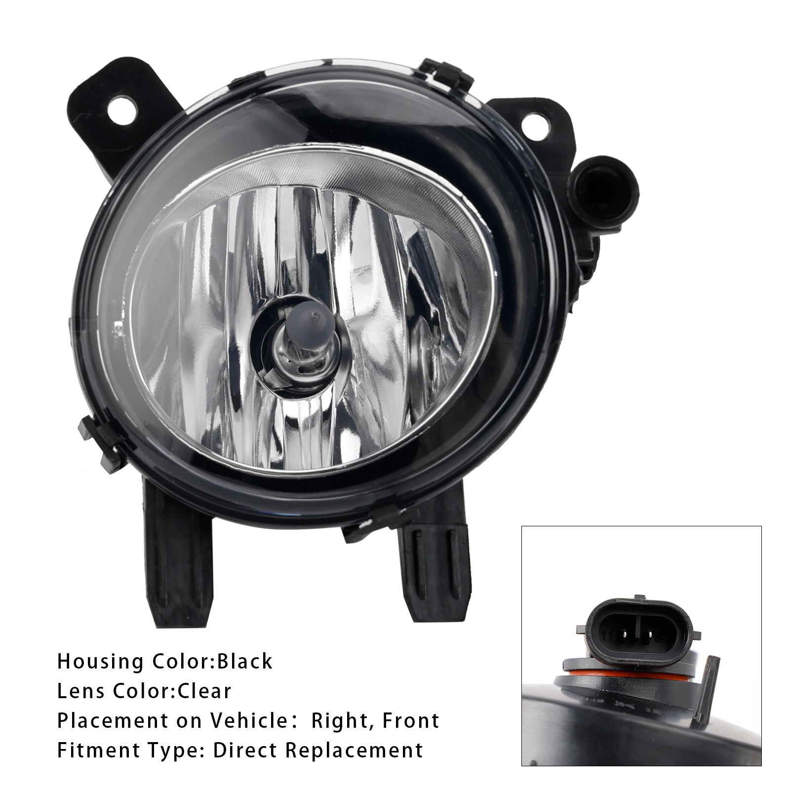 1 Pcs Front Right Fog Light With Bulbs For BMW F20 F21 F30 F31 F80 2011-2019