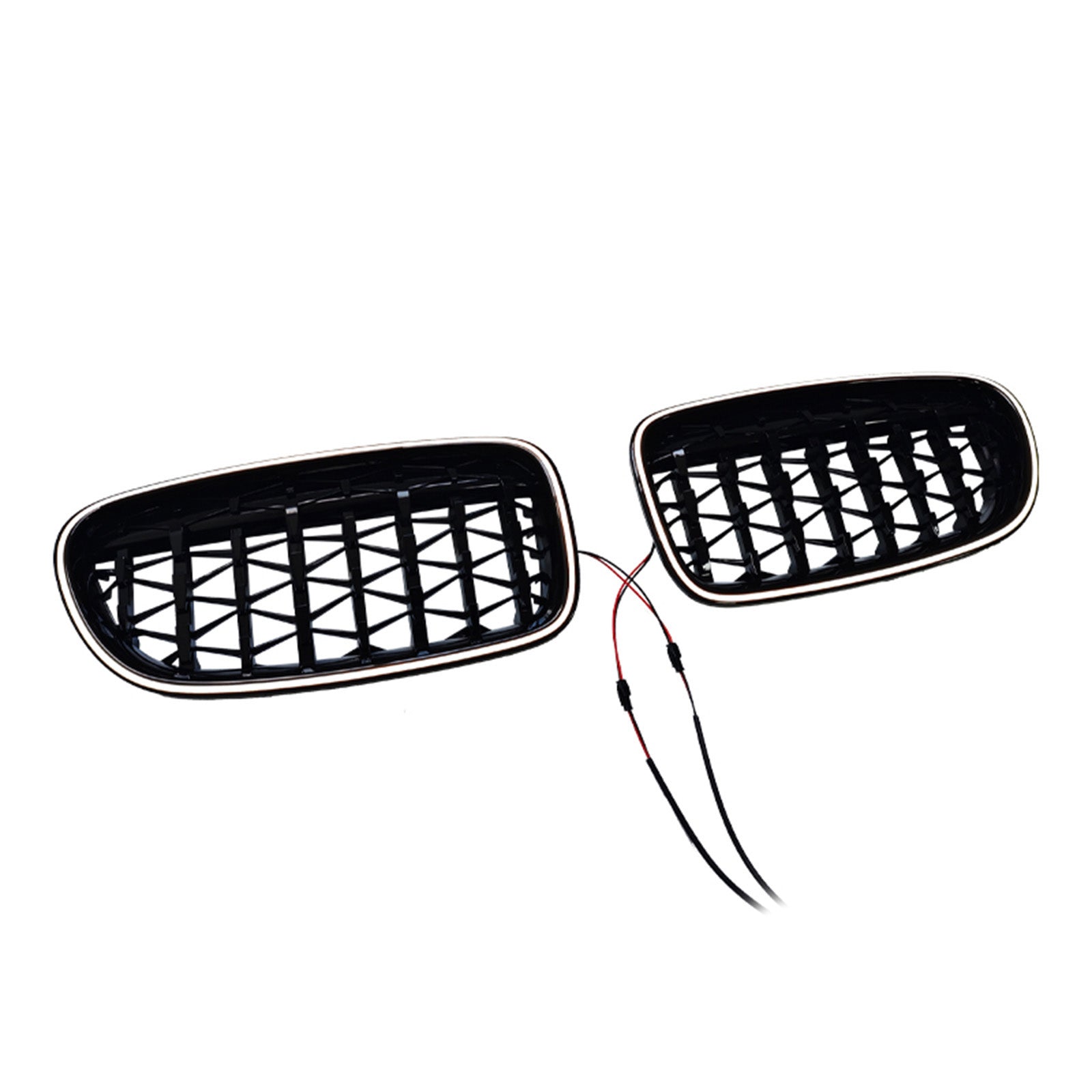 Gloss Black Kidney Bumper Grill Grille Fit BMW 5 Series F10 F11 2010-2016