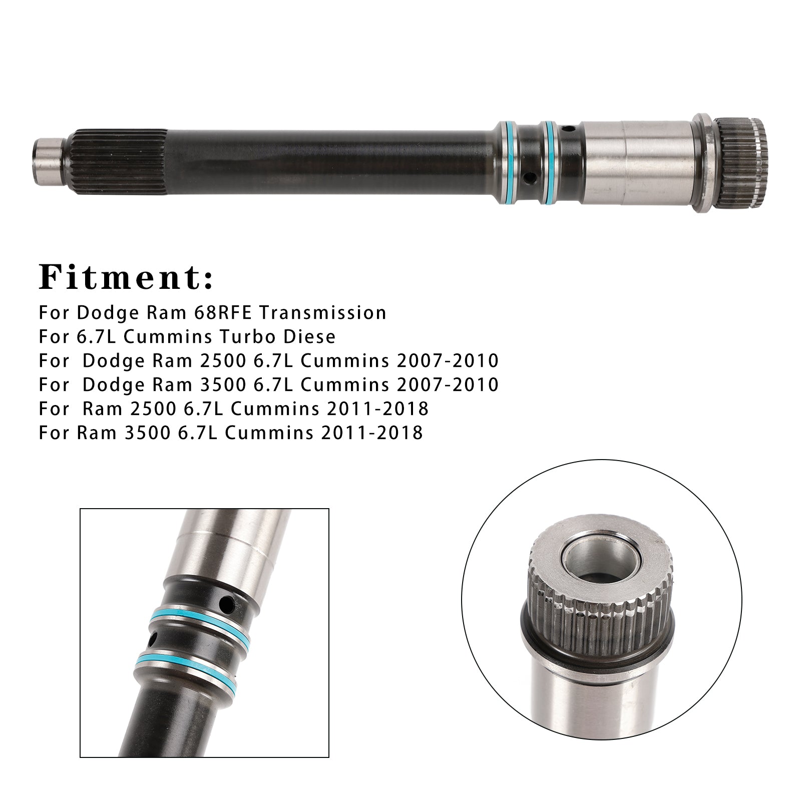 Input Shaft Transmission 68029247AA For Dodge Ram 68RFE 6.7L OHV Cummins 07-17
