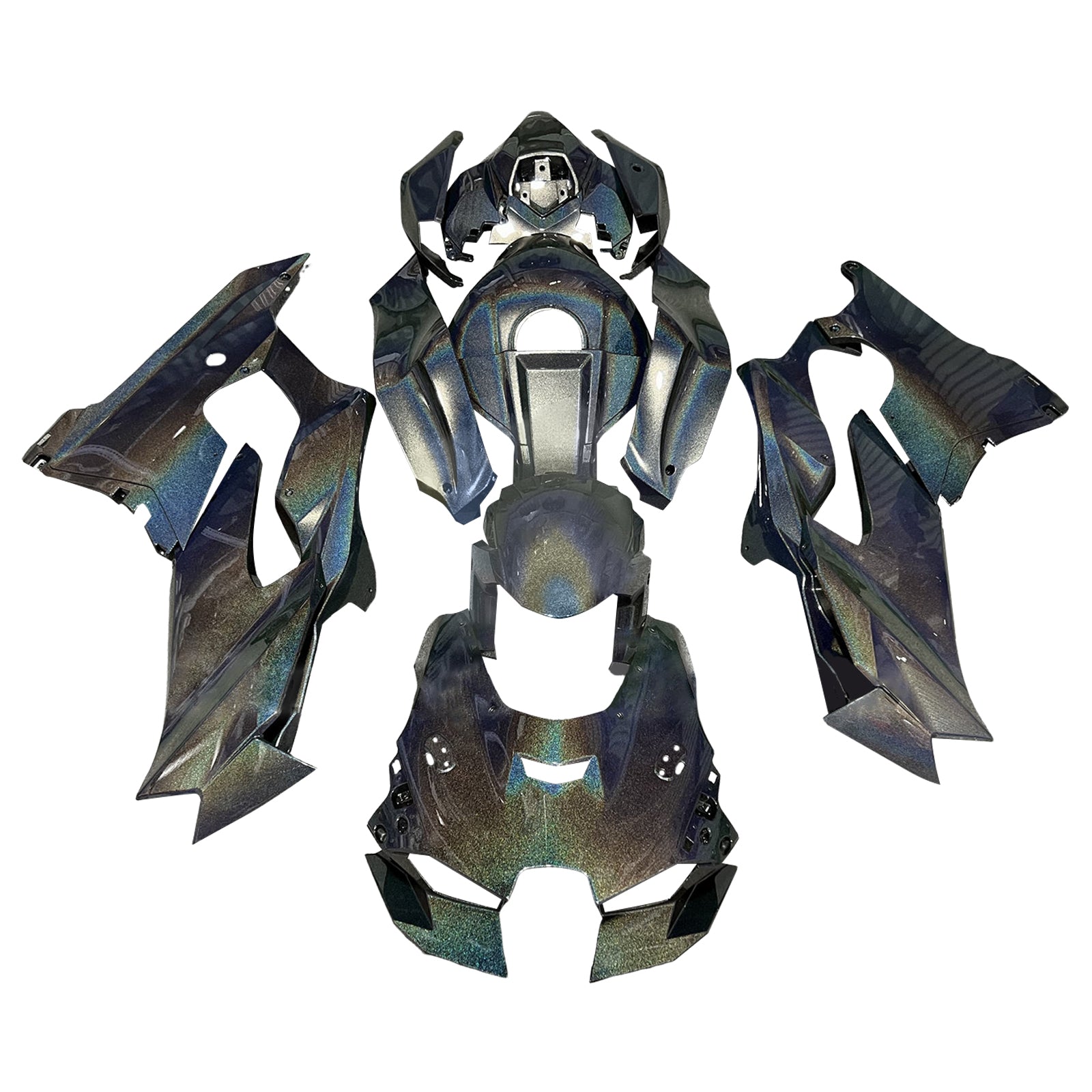 Injection Fairing Kit Bodywork ABS fit For Kawasaki ZX-10R ZX-10RR 2021-2025