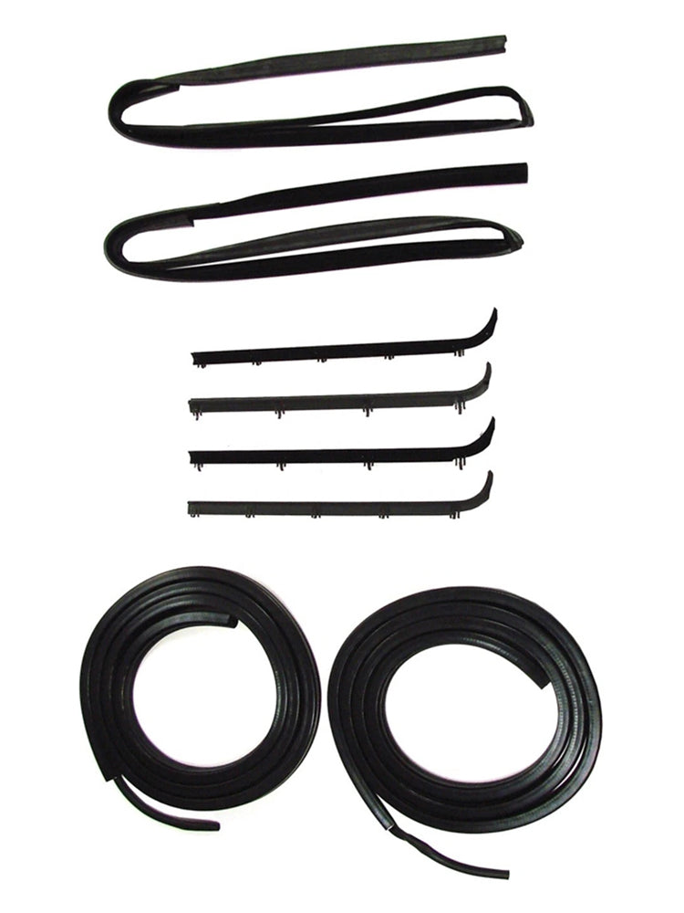 1987-1996 Ford F150 Truck Front Door Weatherstrip Seal Kit 8PCS Door Window Sweep Weatherstrip Seal Kit