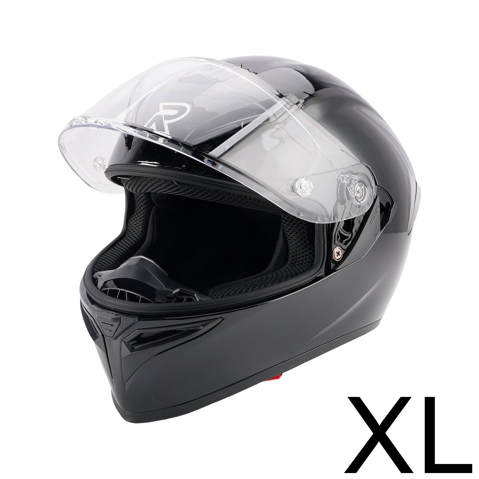 DOT Motorcycle Helmet Adult Street Full Face Gloss Black