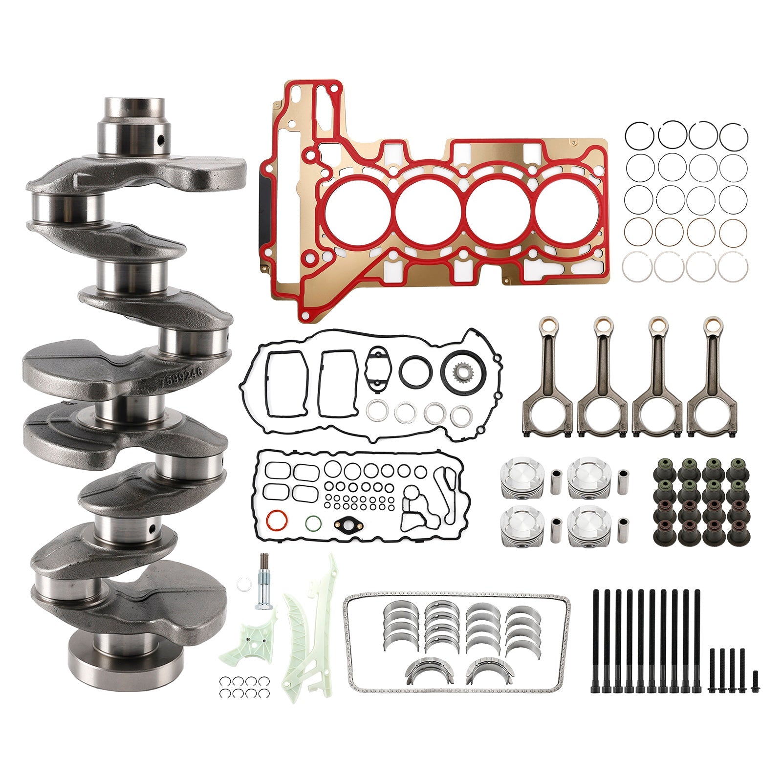 2011-2016 BMW Z4 28i E89 N20 Overhaul Rebuild Kit Crankshaft/Conrods/Piston Kit/Gasket 11217640165