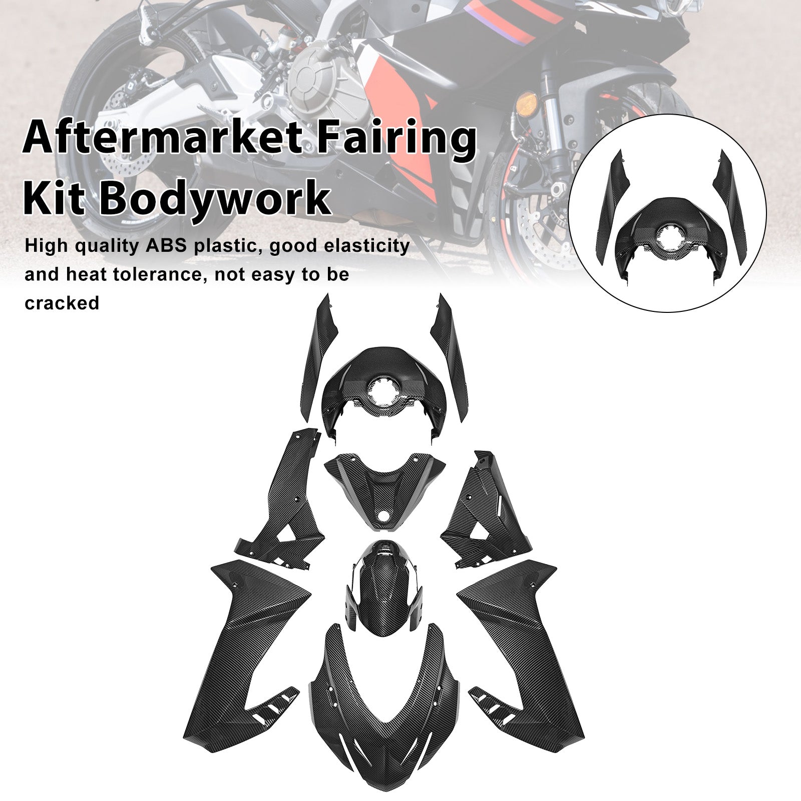Injection ABS Plastic Bodywork Fairing Kit for Aprilia RS457 2024-2025