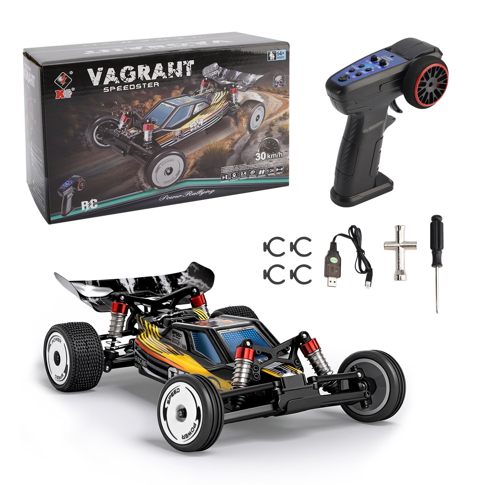 Wltoys 244016 2.4G 1:24 Scale 2WD High Speed Racing Off Road Remote Control Car