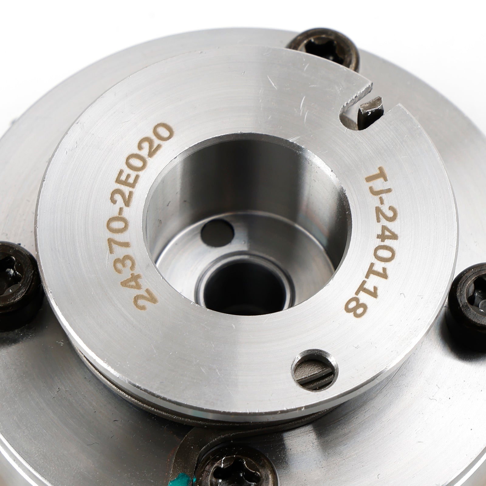 터보 차저 엔진 배기 및 흡기 VVT 캠 샤프트 기어 스프로킷 243502E700 243702E020없는 Veloster 2.0L