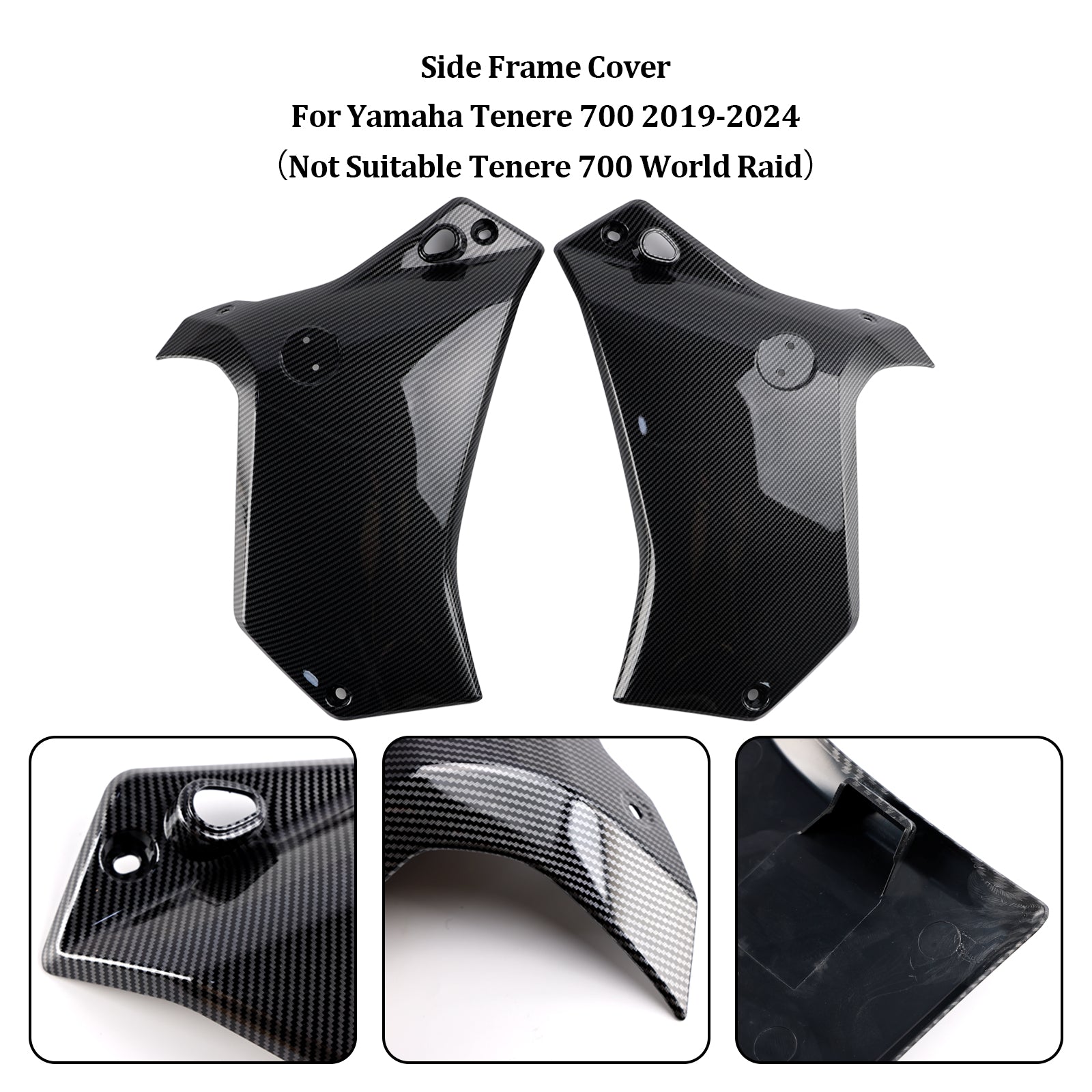 Side Frame Panel Protector Fairings Cover For Yamaha Tenere 700 2019-2024