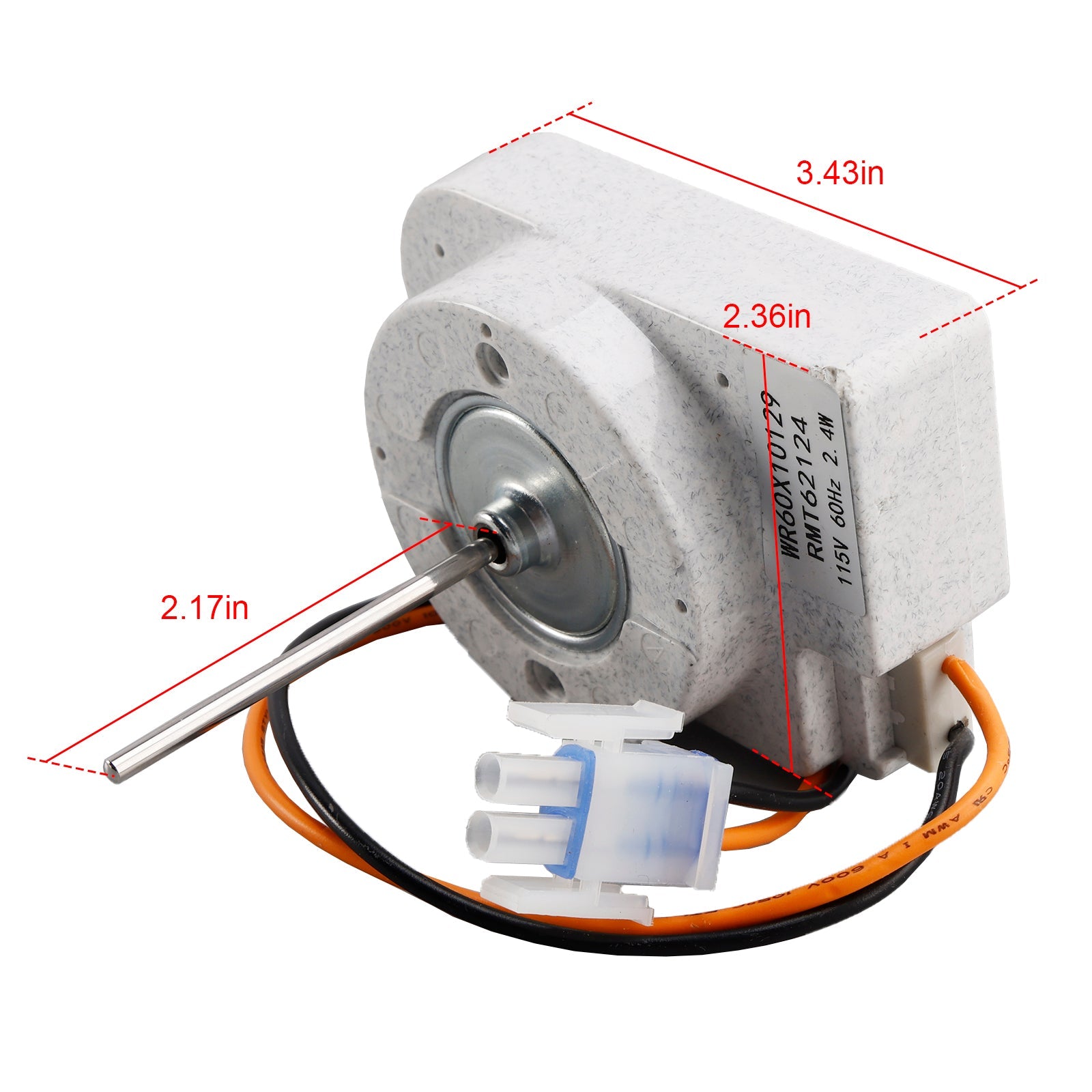 Refrigerator Evaporator Fan Motor for GE Hotpoint WR60X10257 WR60X10129