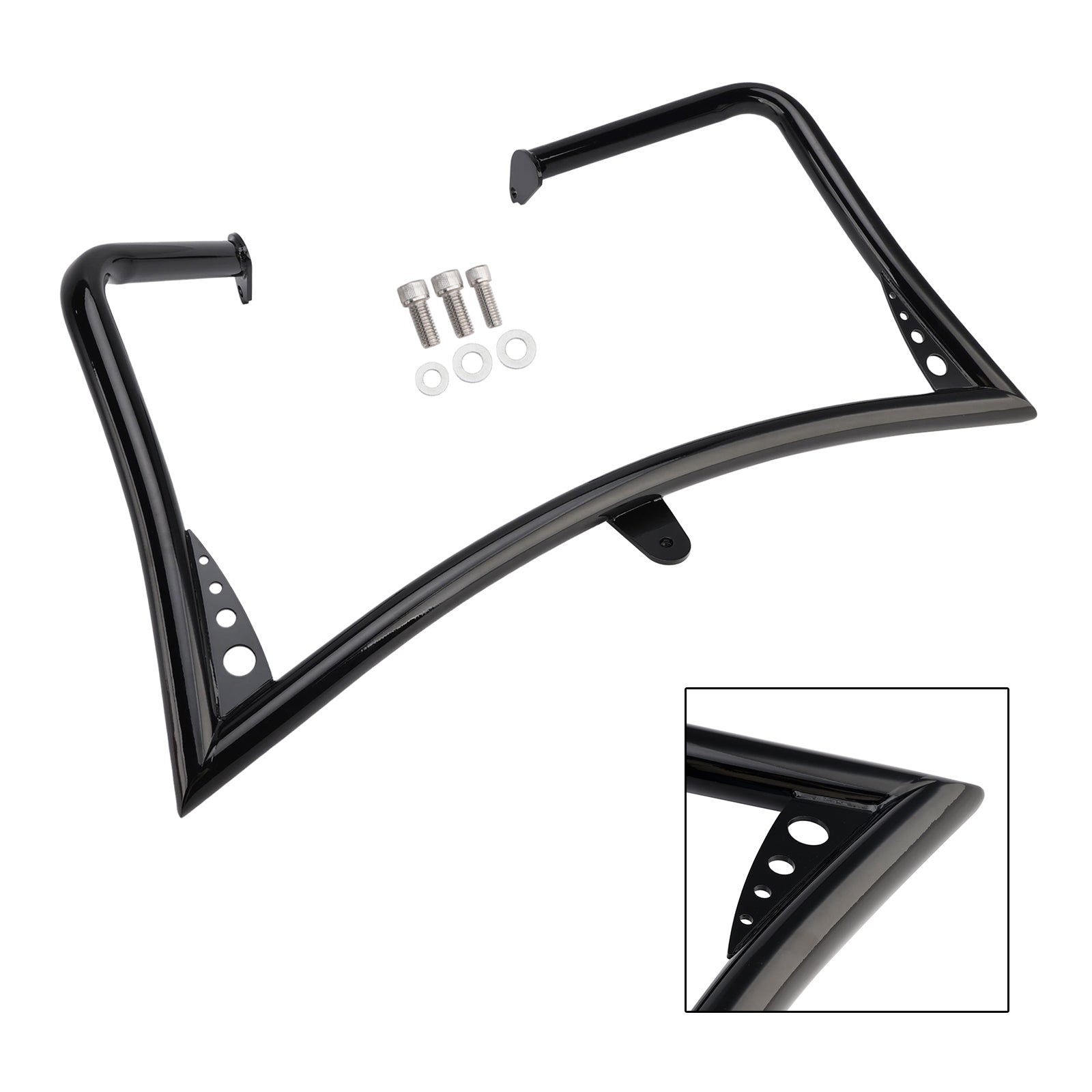 1997-2006 Ultra Classic Electra Glide EFI FLHTCUI Engine Guard Frame Anti-Crash Bumper Protector Black
