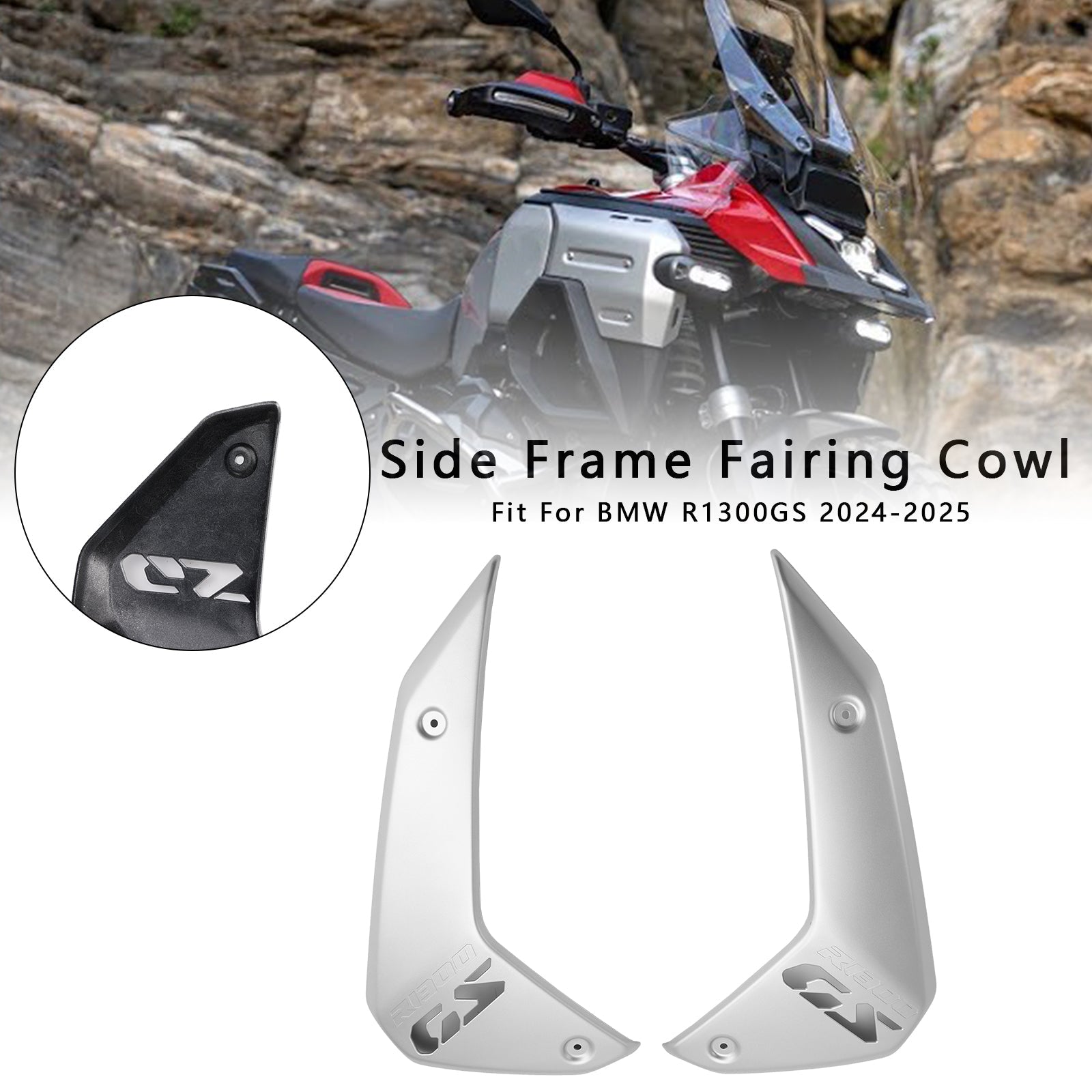2024-2025 BMW R1300GS Side Frame Fairing Cowl Guards Radiator Cover