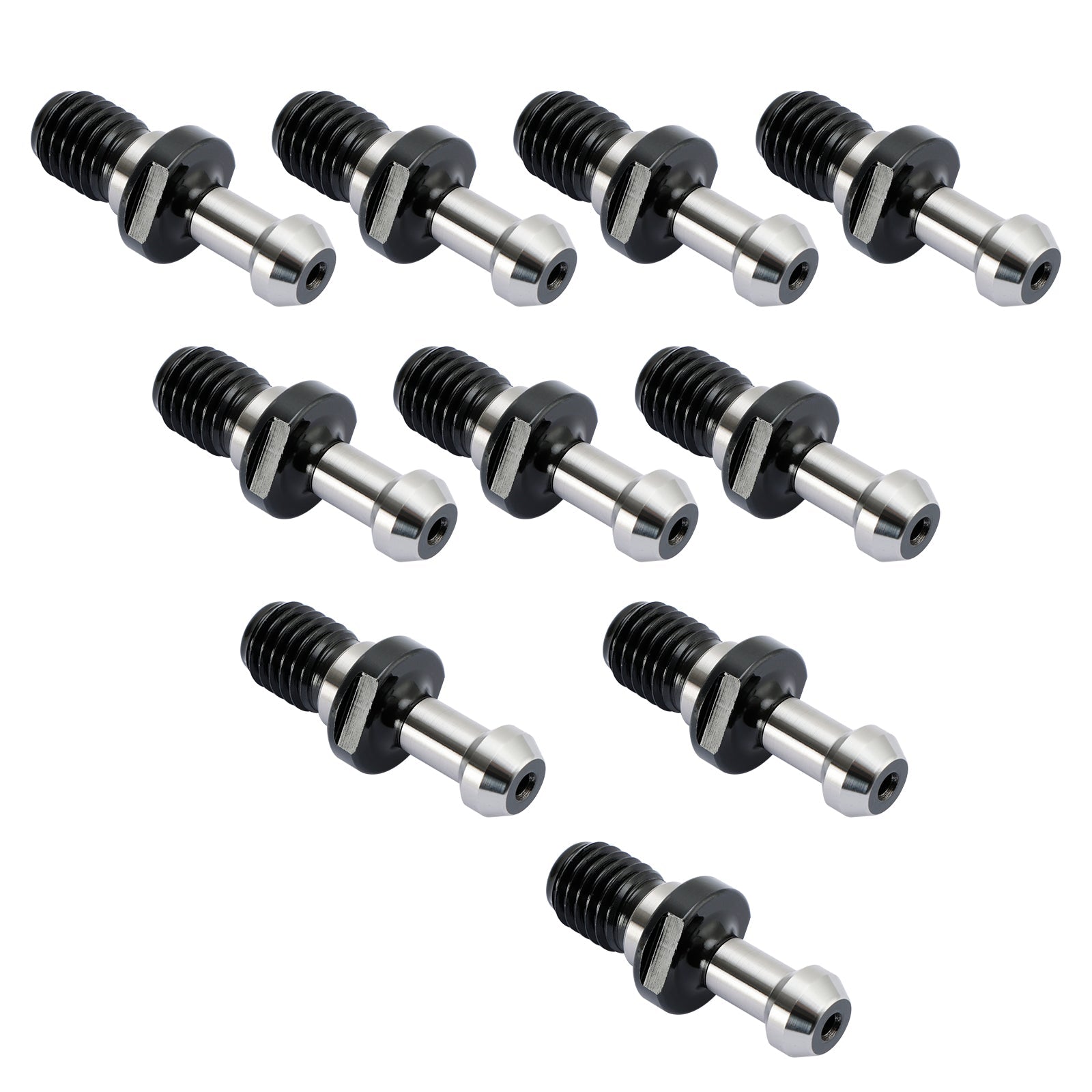 10Pcs CAT40 45~ Pull Stud Retention Knob Fits For Any Haas CAT40 CNC Silver