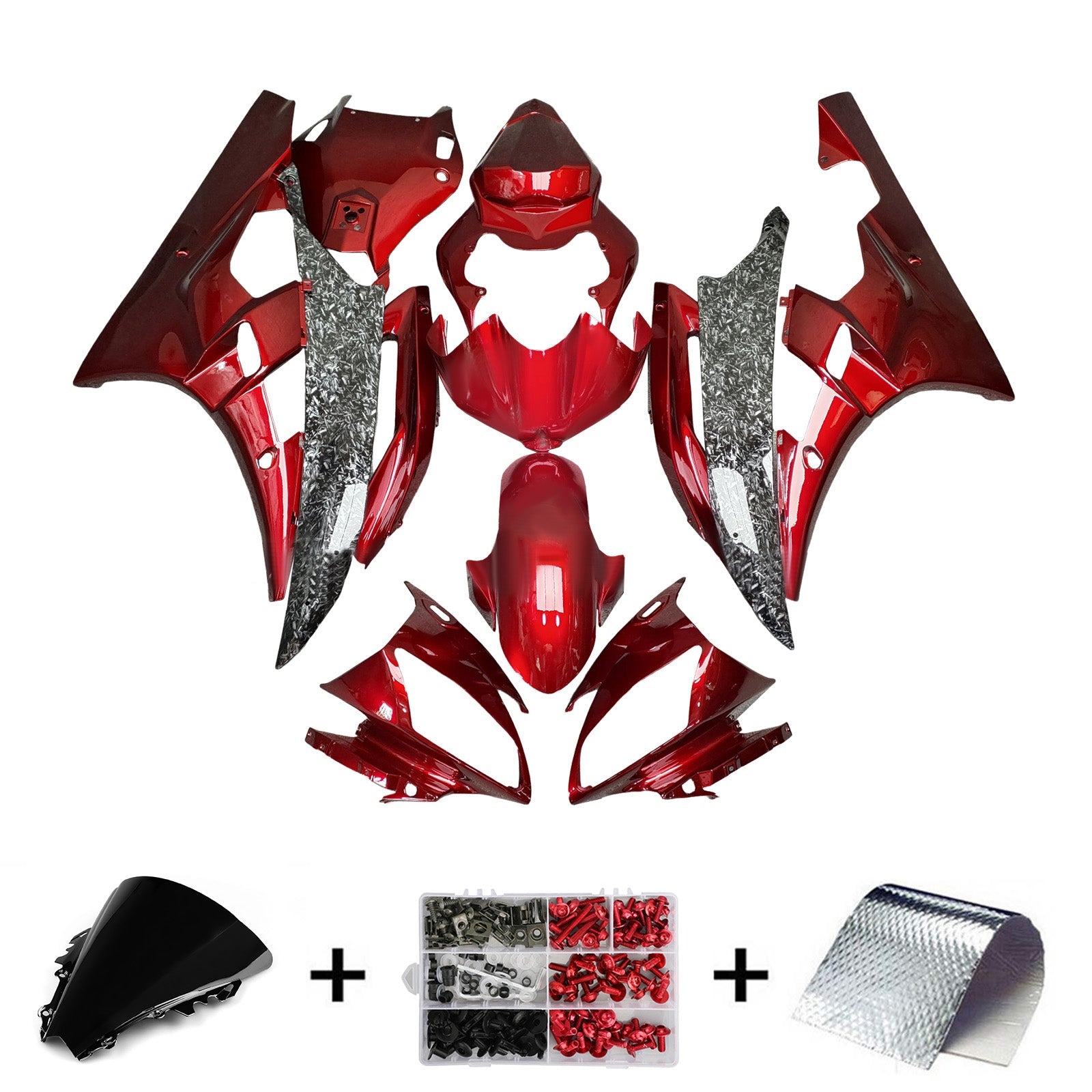 Injection Fairing Kit Bodywork Plastic ABS For Yamaha YZFR6 YZF-R6 2006-2007