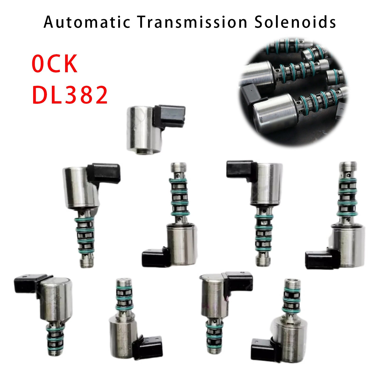 For AUDI A6 A7 S6 equipped with the DL382/0CK transmission 9PCS Automatic Transmission Solenoid Kit 0CK DL382