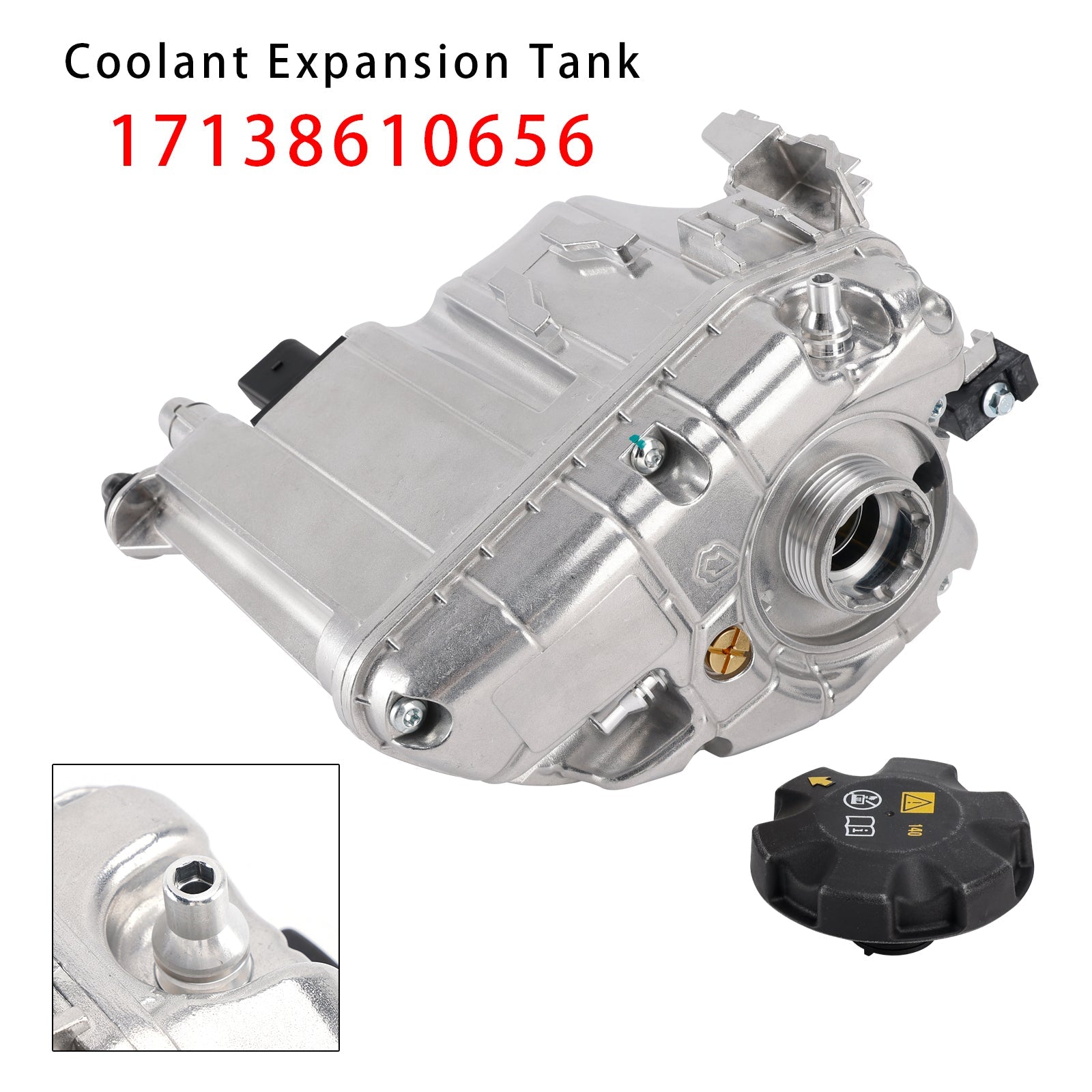 2018-2019 BMW 640i xDrive Gran Turismo Aluminum Coolant Reservoir Expansion Tank 17139487210