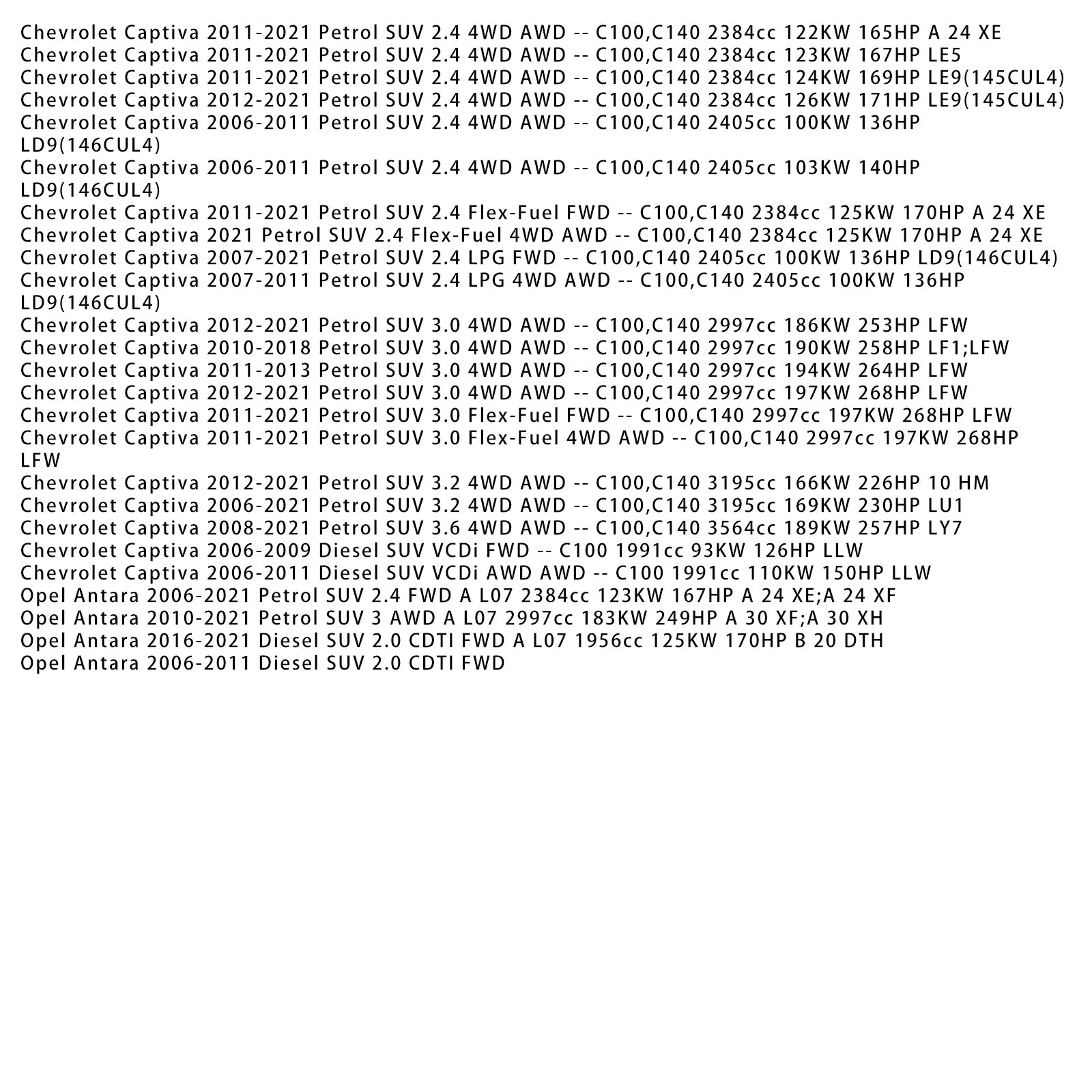 Clock Spring 96628697 For CHEVROLET CAPTIVA 2.0 2008-2021