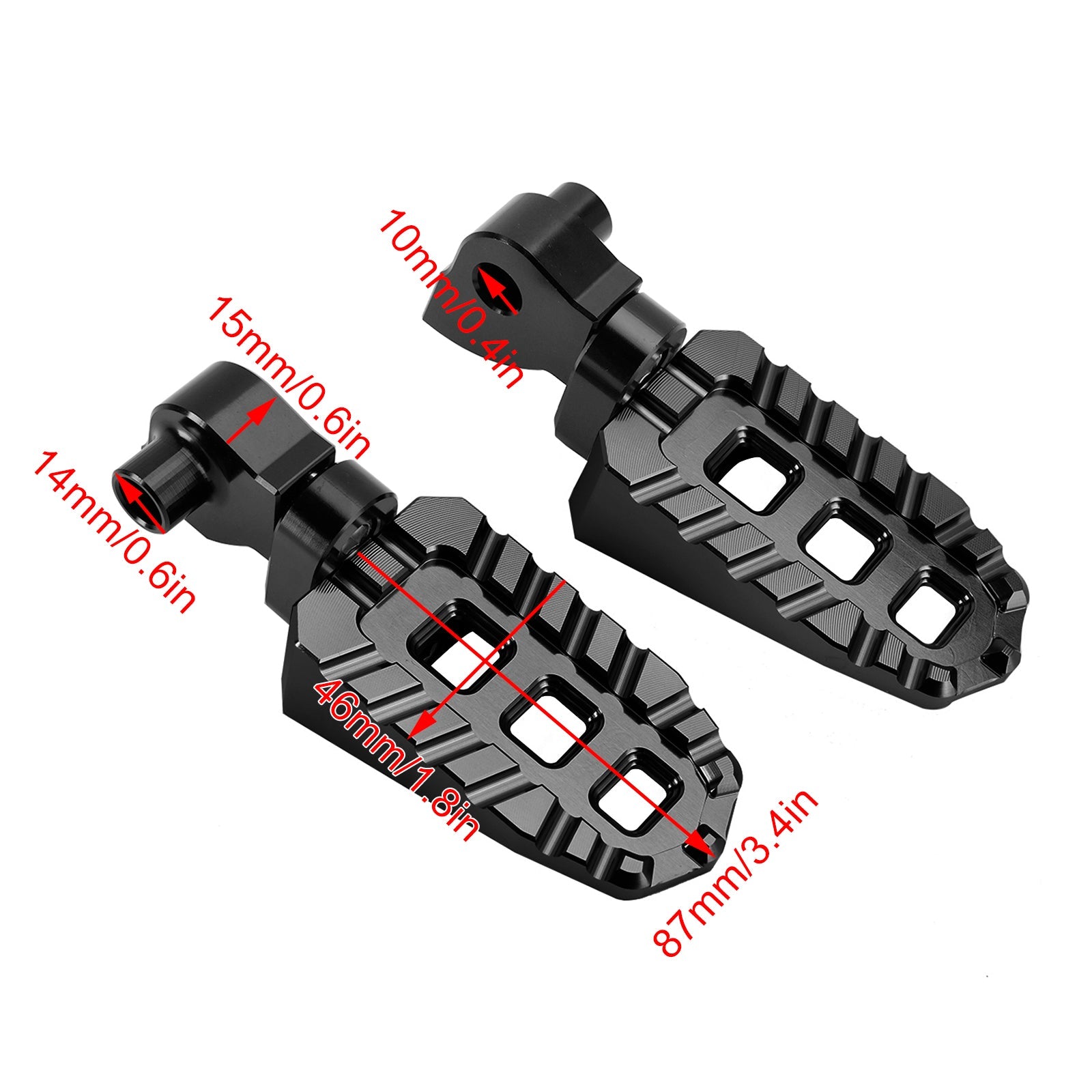 Front Footrests Foot Pegs fit for YAMAHA Tenere 700 XTZ700 YZ250X YZ125X 19-24