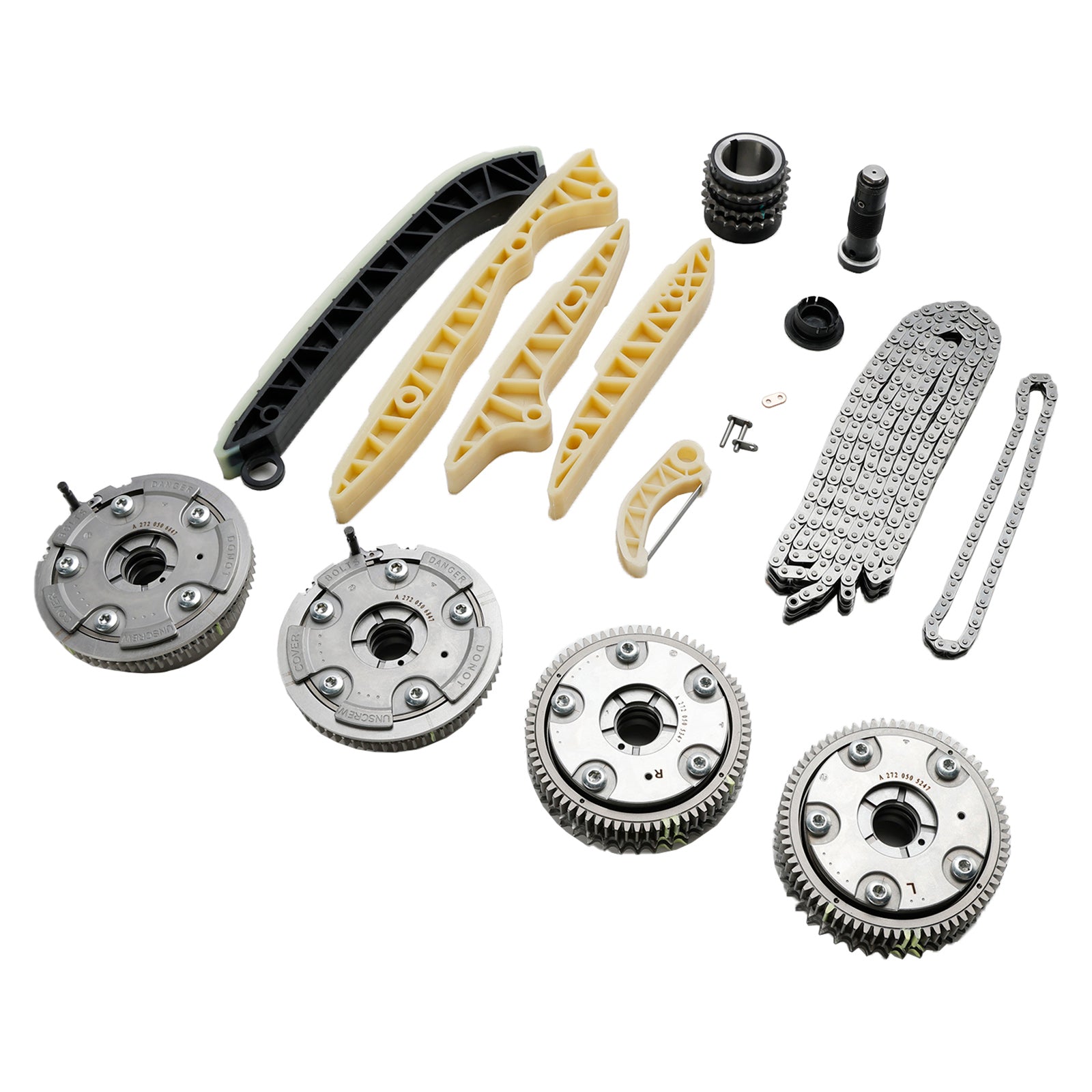 2006-2011 Mercedes C350 / 2006-2010 Mercedes E350 Timing Chain Kit + 4x Camshaft Adjusters