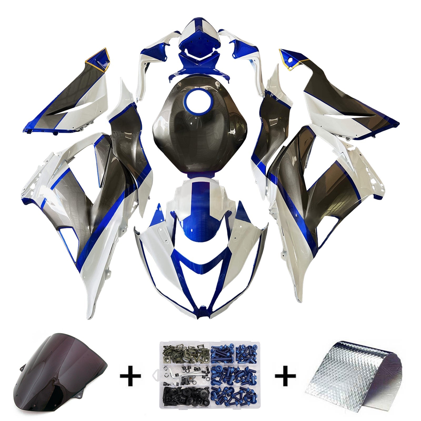 Injection Fairing Kit Bodywork Plastic ABS fit For Kawasaki ZX6R 636 2013-2018