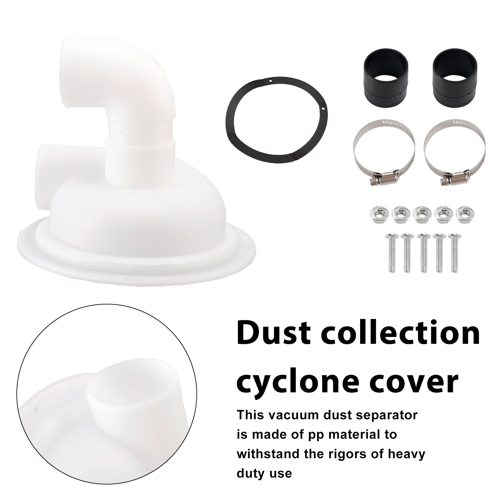 Dust Cyclone Separator Cover Attachment Chipboard Vacuum Cleaner Parts Plaster Vacuum Dust Separator Vacuum Cleaner Accessory
