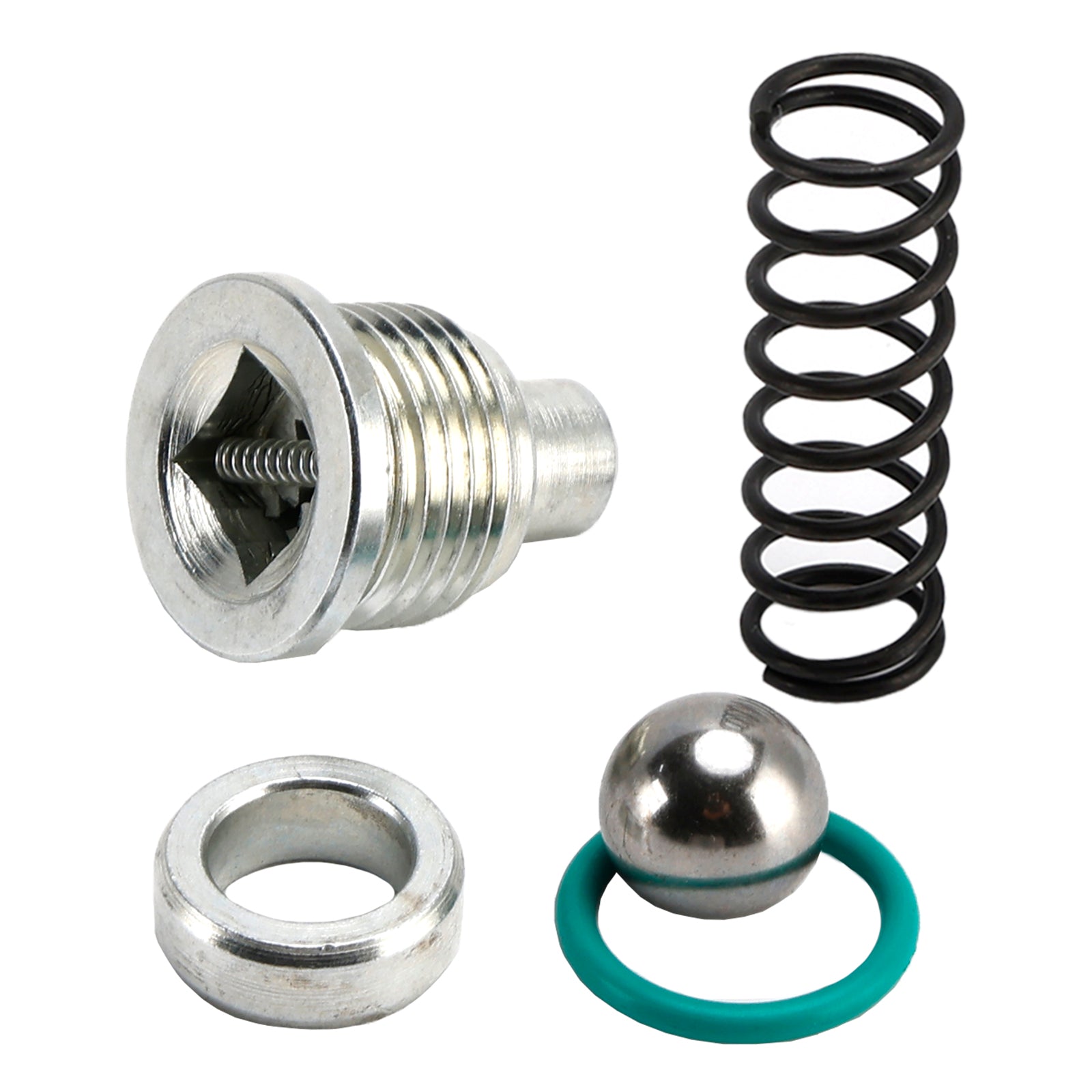 1994.05-2003 Ford F250 F350 F450 F550 FSD E250 E350 E450 ESD 7.3L Diesel Oil Pump Relief Valve Spring Plug & Seals Kit