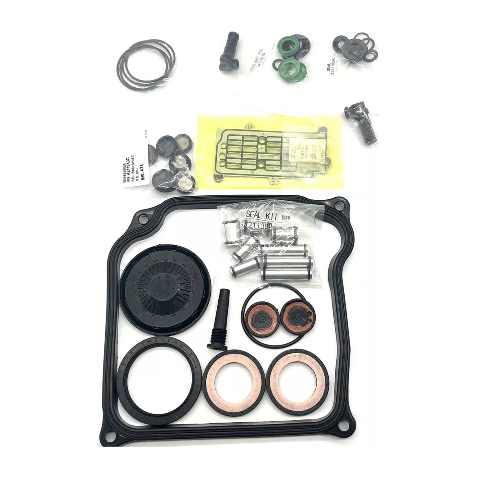 2009-2014 Audi TT Roadster 2.5L Transmission Overhaul Seals Pistons Gasket Kit DQ500 0BH 0BT