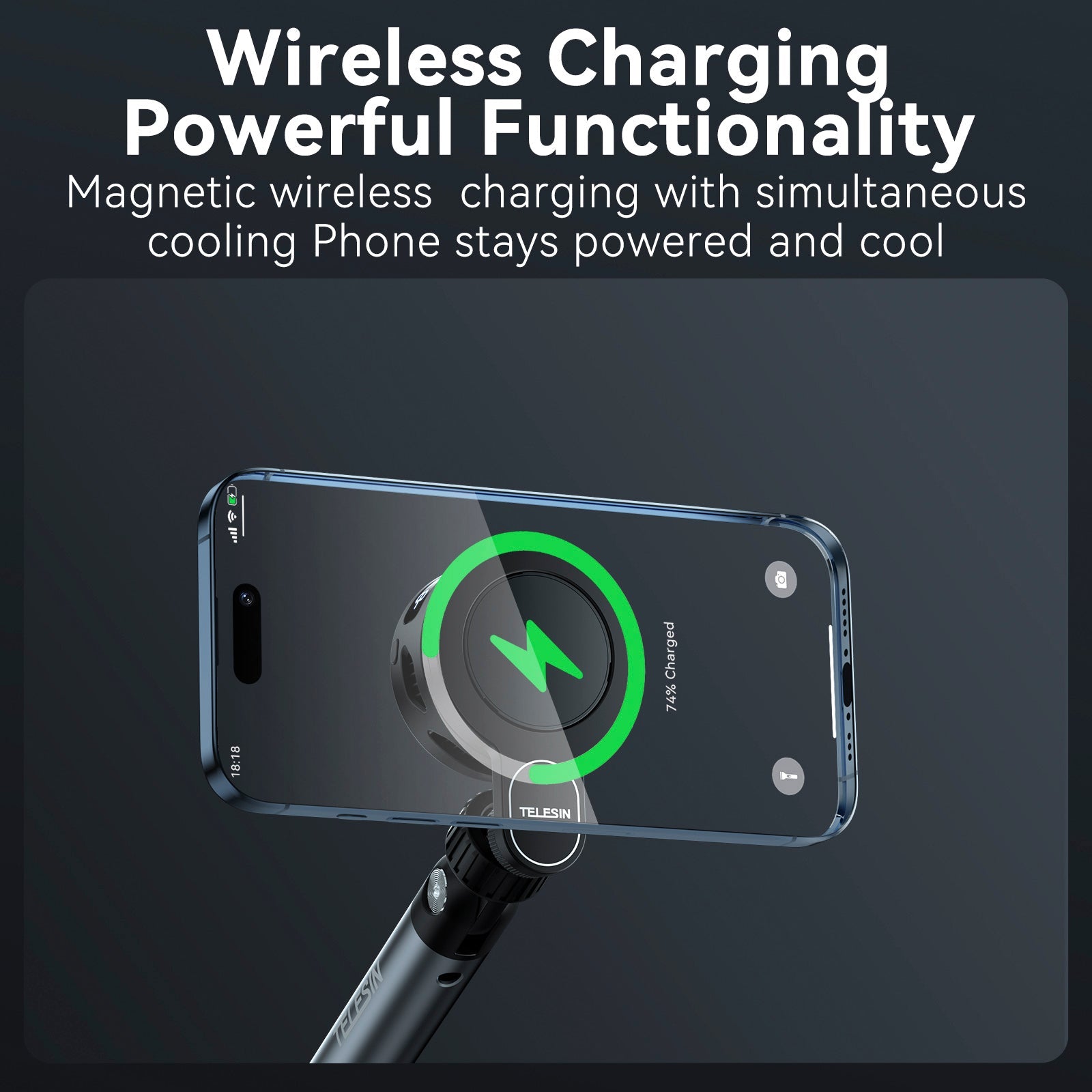 Mobile Phone Live Broadcast Wireless Charging Radiator Semiconductor Magnetic