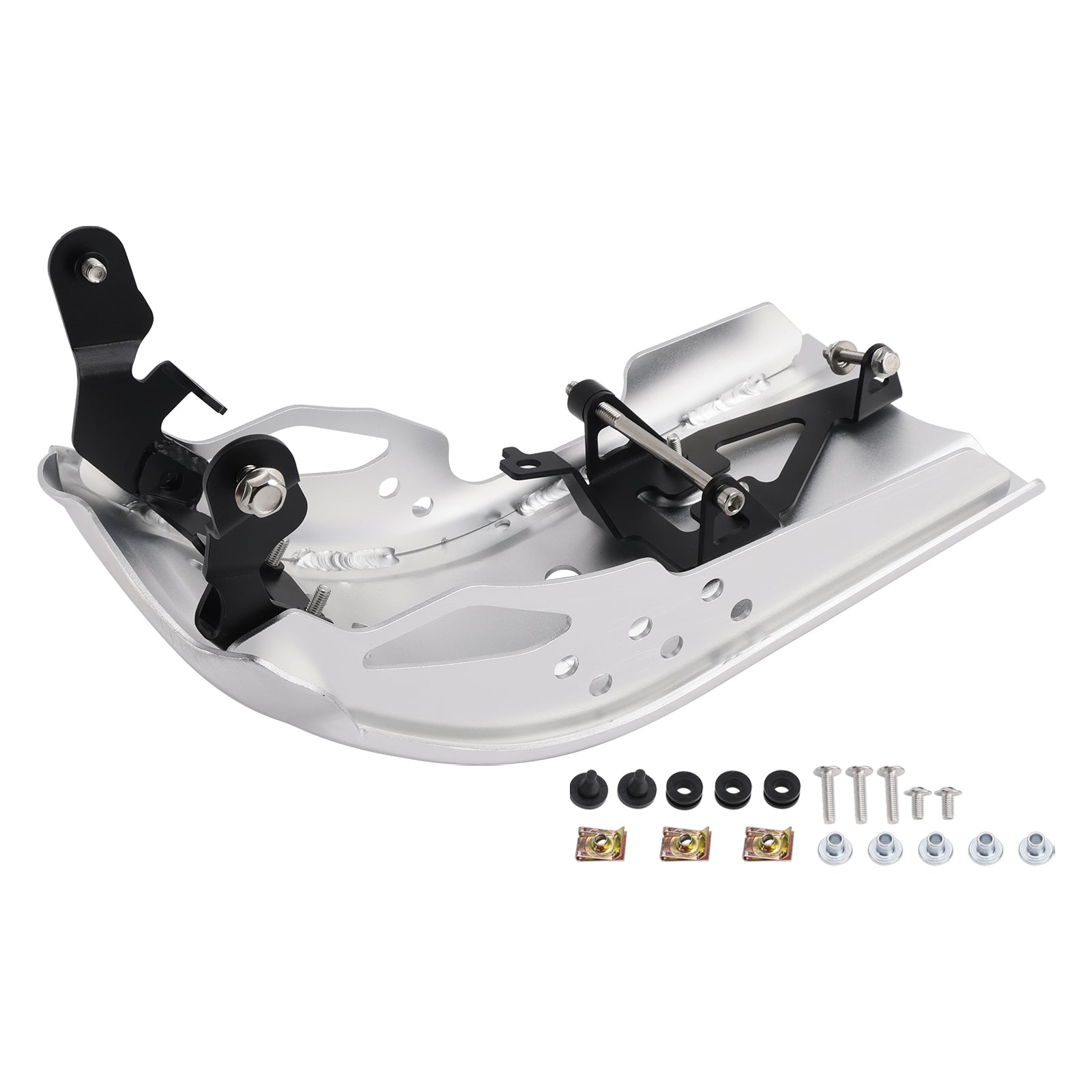 2024-2026 for Scrambler 400 X/XC Aluminum Sump Guard Bash Plate Silver