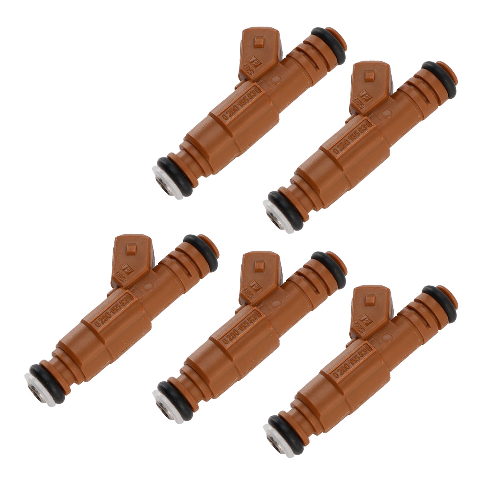 5PCS Fuel Injector 0280155831 Fit Volvo S60 S80 C70 XC90 2.4L 2.5L 1998-2009