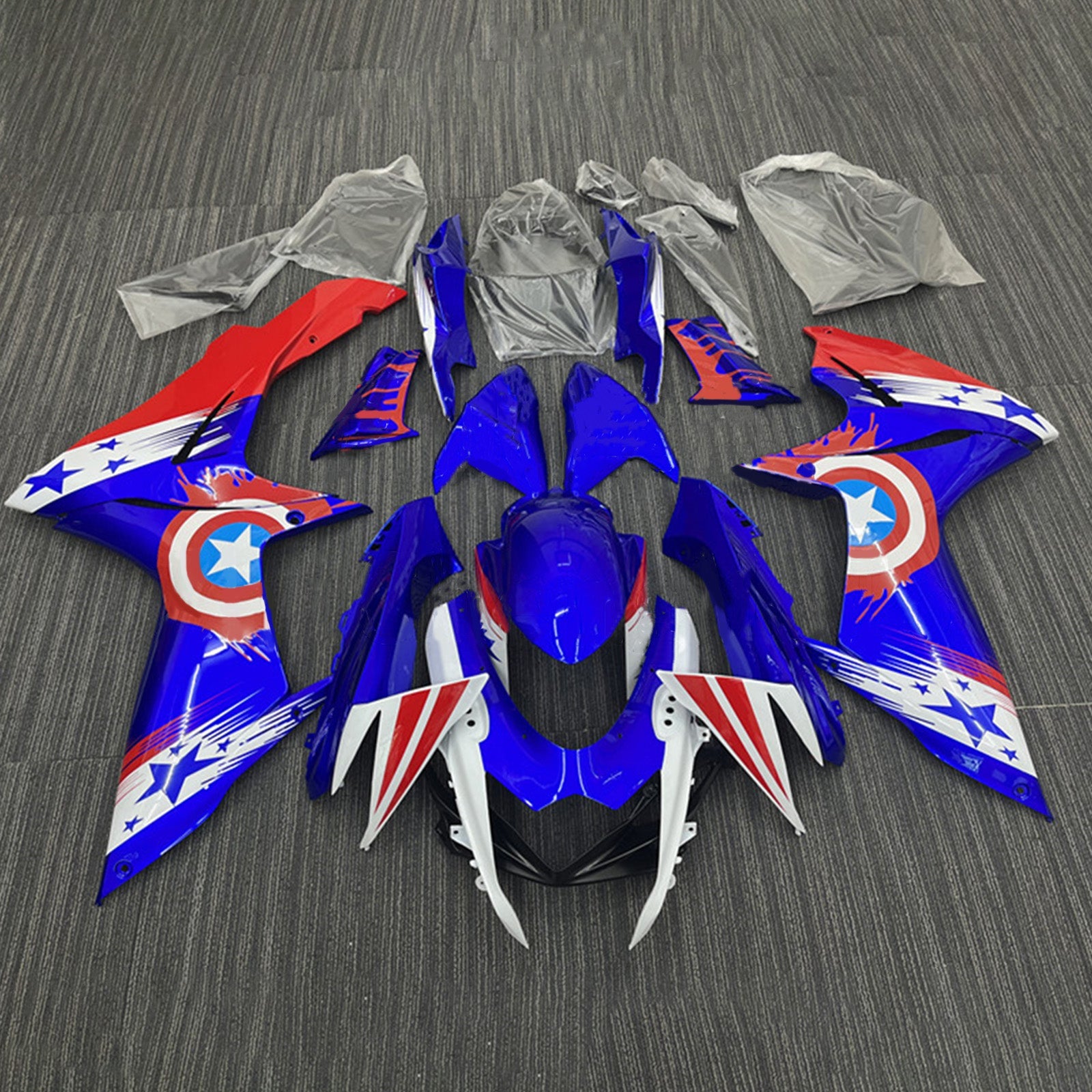 Amotopart Suzuki GSXR 600/750 2011-2025 K11 Fairing Kit Bodywork Plastic ABS
