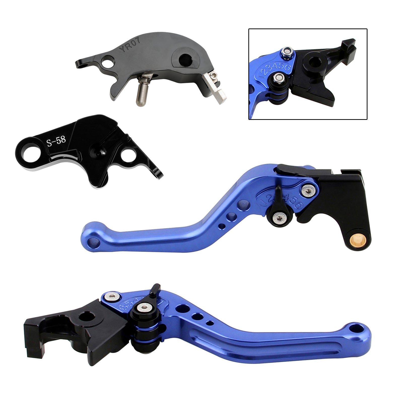 NEW Short Clutch Brake Lever fit for YAMAHA YZF R7 MT-10/SP FZ-10/SP 2022-23