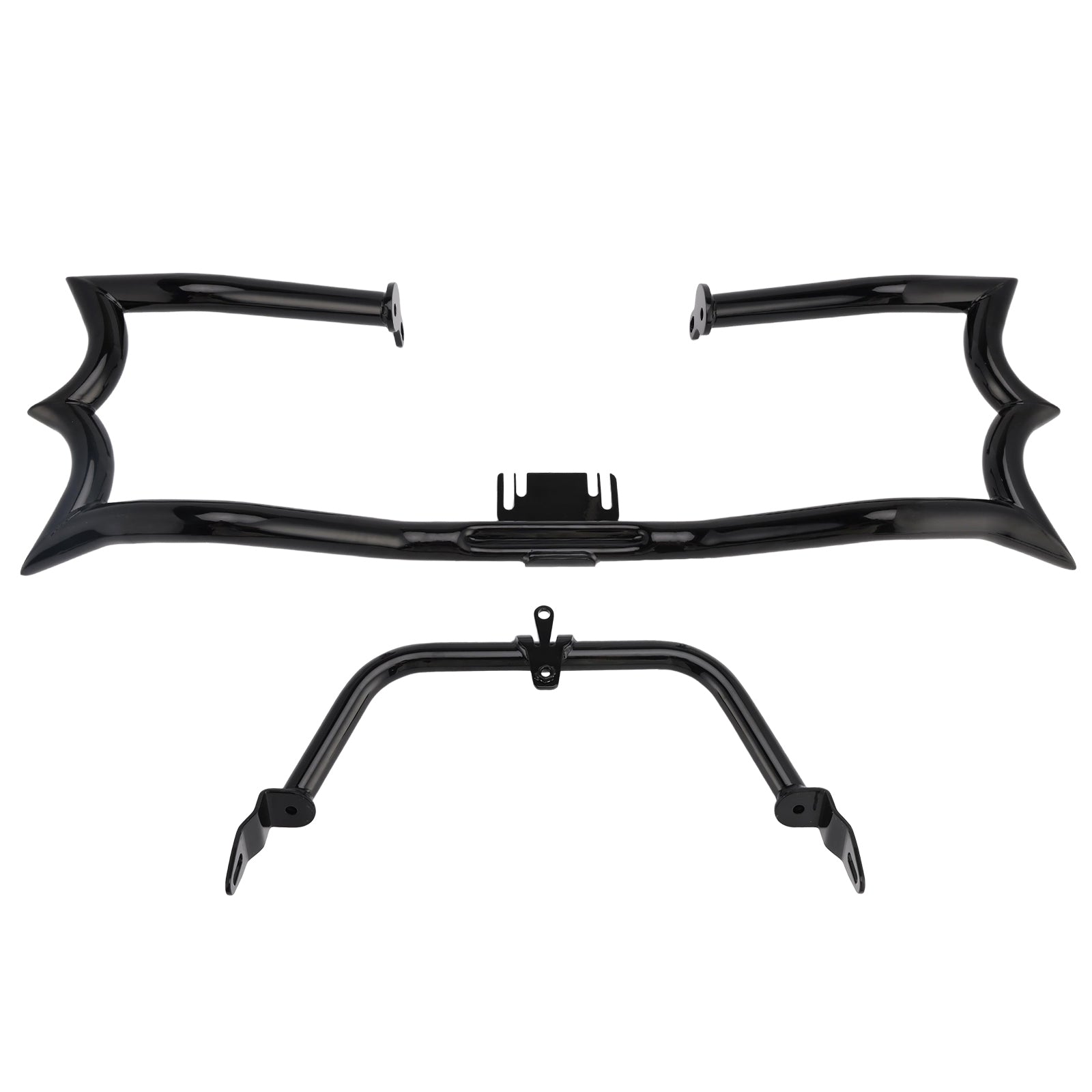 2009-2023 Touring Road King Bumper Engine Guard Fairing Mount Crash Bar Kit Chrome