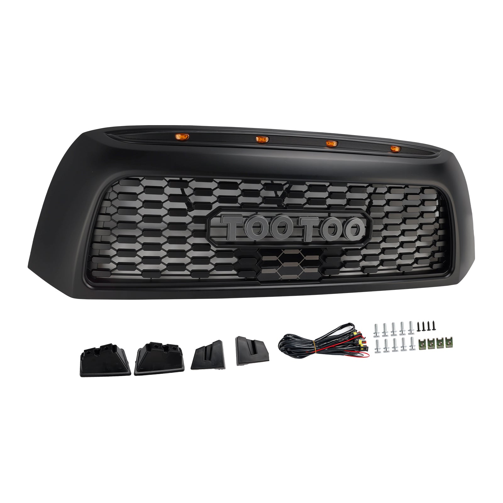 2006-2009 Toyota Tundra TRD PRO Honeycomb Front Bumper Grill Grille Black