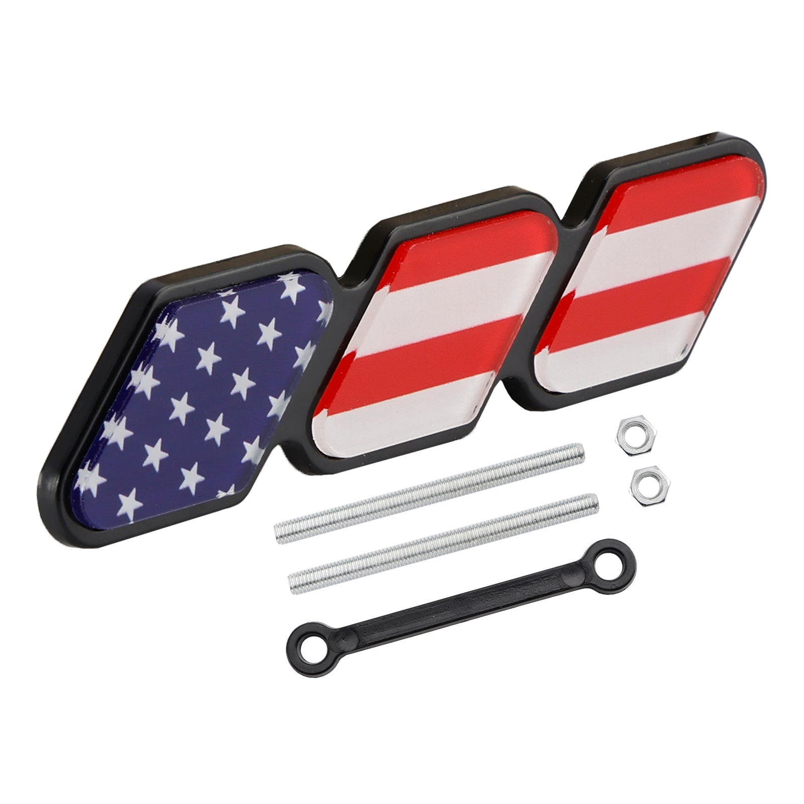 Toyota Tacoma TRD Tundra RAV4용 3색 그릴 배지 엠블럼 자동차 액세서리