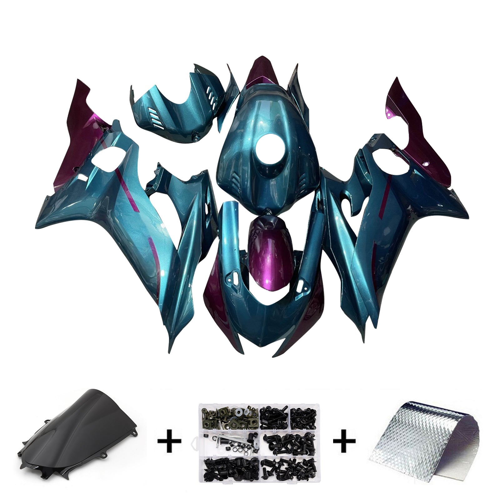 Injection Fairing Kit Bodywork Plastic ABS fit For Yamaha YZF-R6 2017-2023