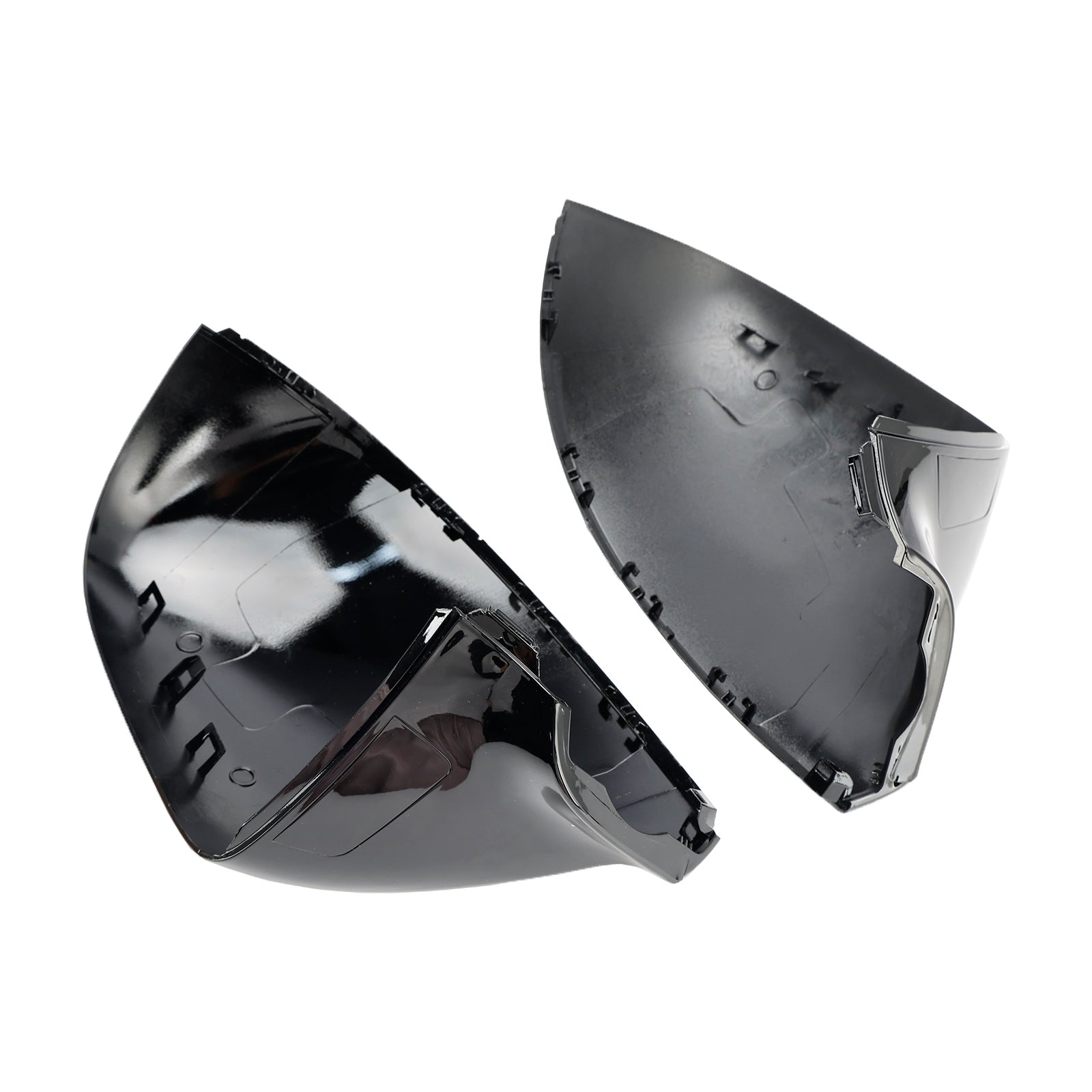 VW T6 Transporter 2015-2019 Gloss Black Wing Door Mirror Cover Caps Left+Right