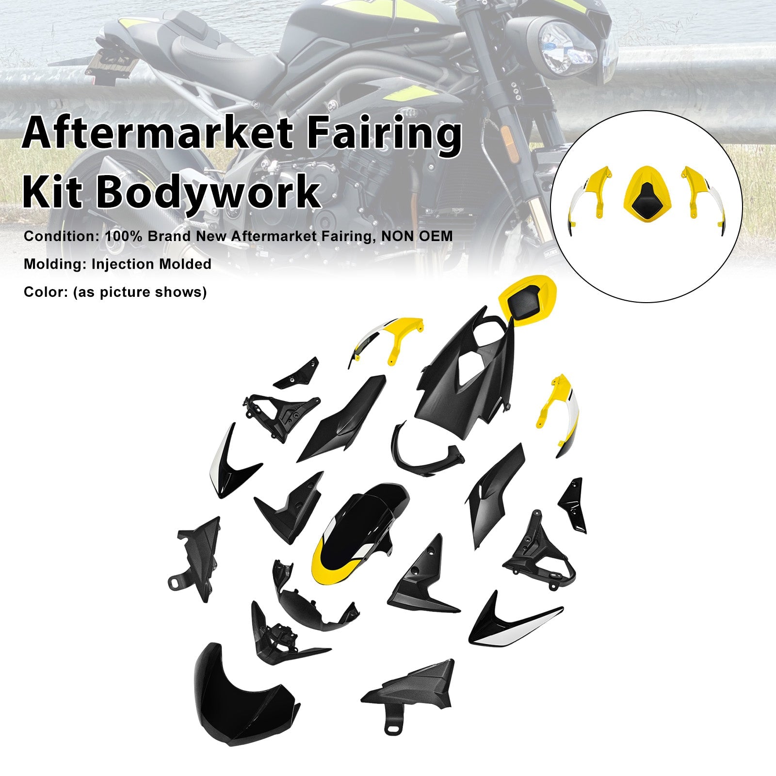 2020-2022 for Street Triple 765 R/RS Injection Bodywork Fairing Kit