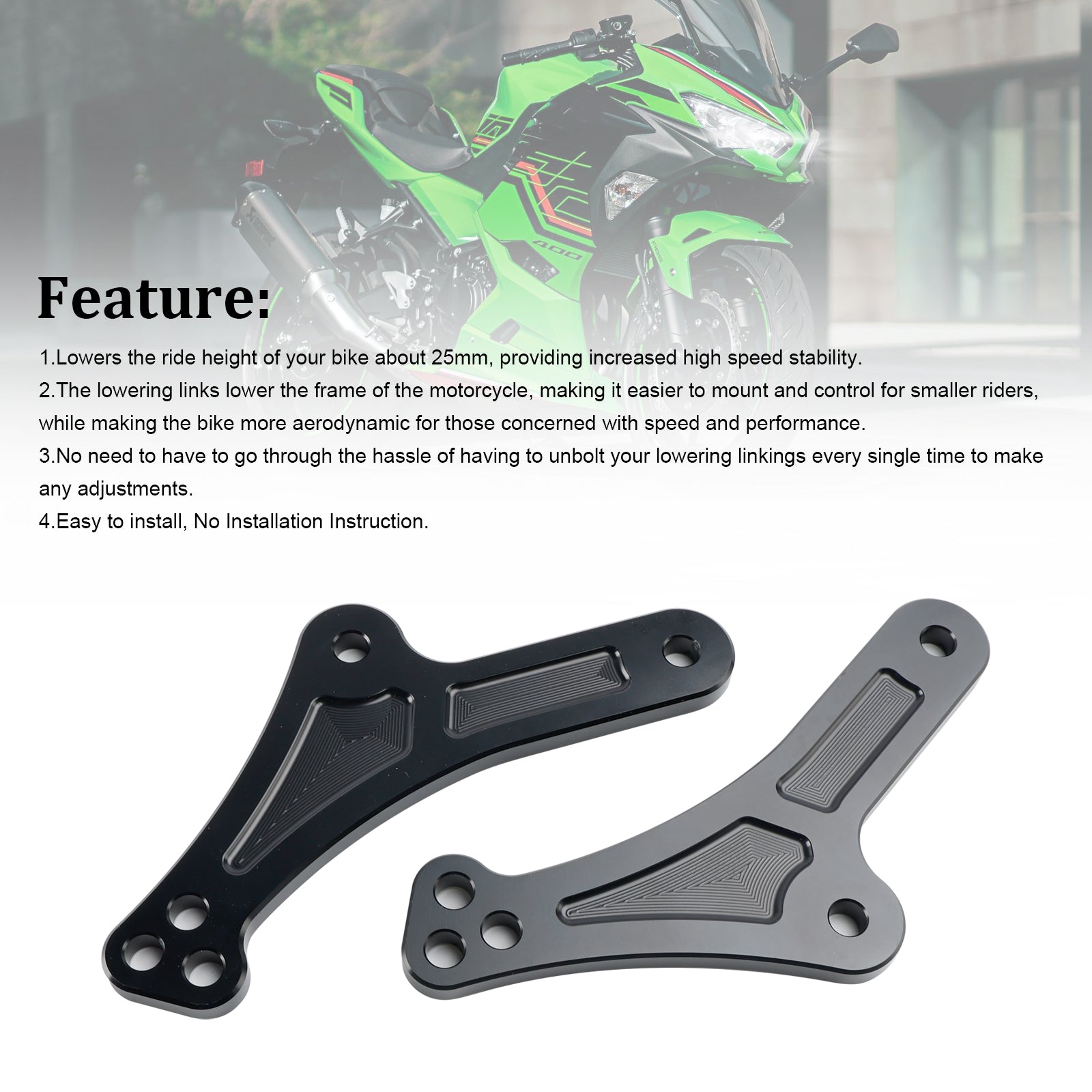 2023-2024 kawasaki ZX-25R Adjustable Lower Suspension Links