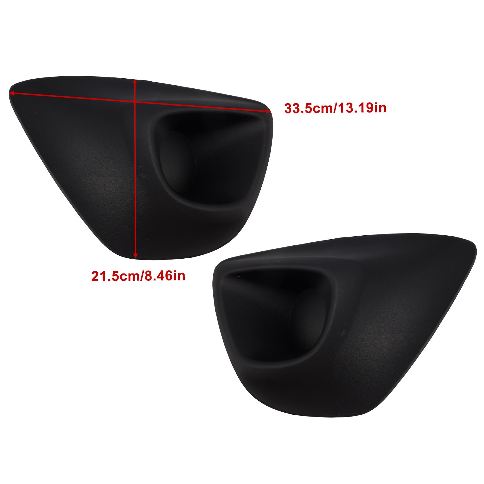 2PCS Front Bumper Fog Light Cover Grille Fit Vauxhall Vivaro B MK2 2015-2019