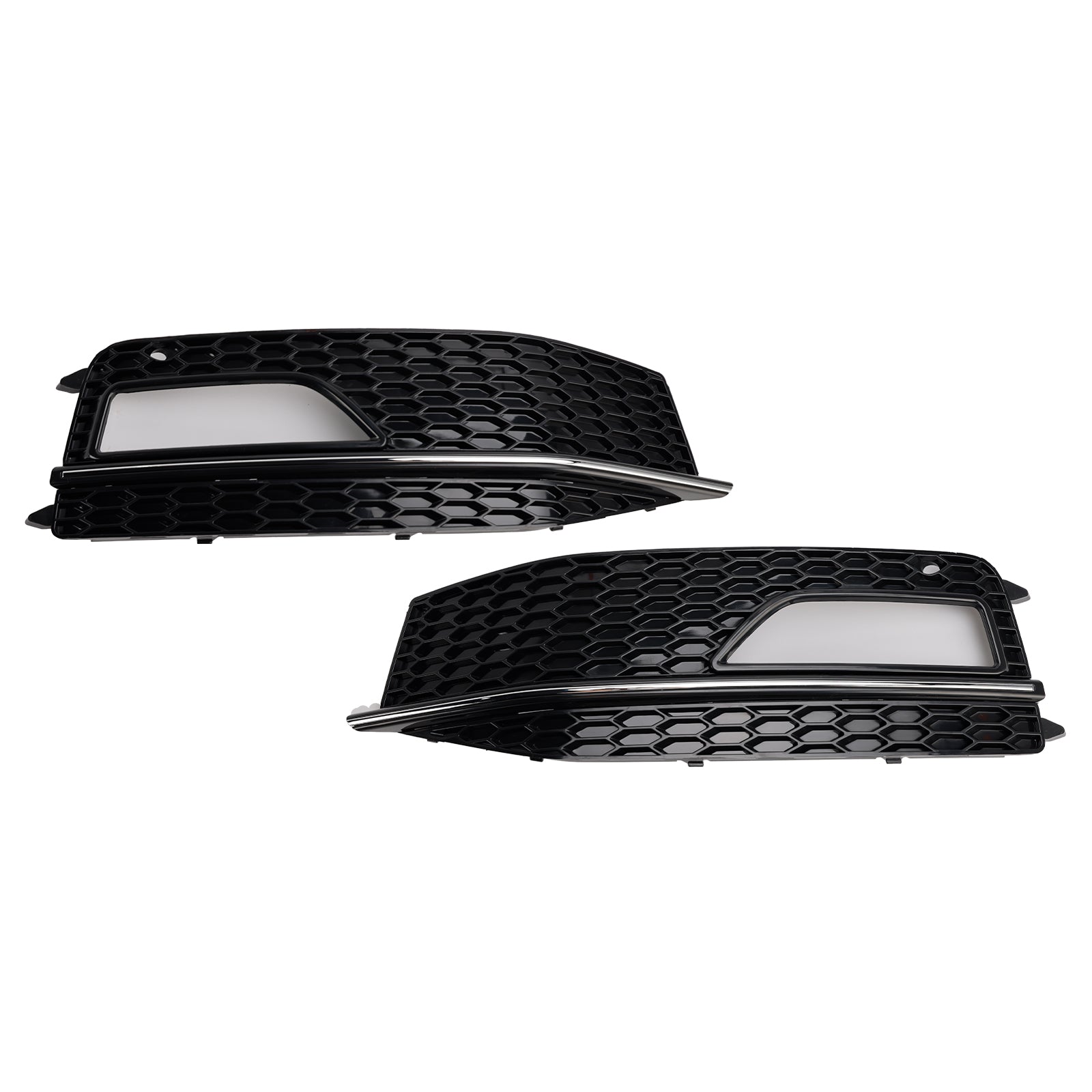 2013-2015 Audi A4 S-line S4 2PCS Bumper Fog Light Lamp Cover Grill Grille 8K0 807 682M