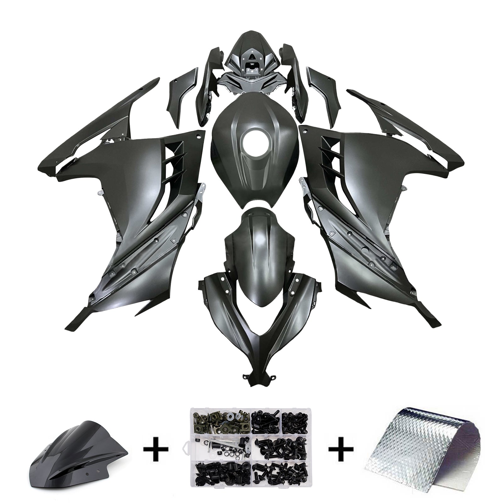 Injection Fairing Kit Bodywork Plastic ABS fit For Kawasaki EX300 Ninja300 2013-2024